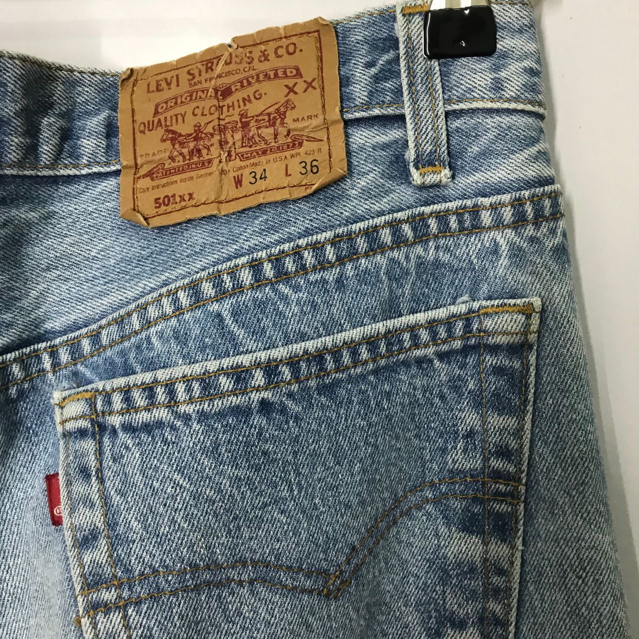 Levi's Vintage Clothing 🔥Vintage Levi's 501xx Mastermind Design Denim Jeans Size US 32 / EU 48 - 6 Thumbnail