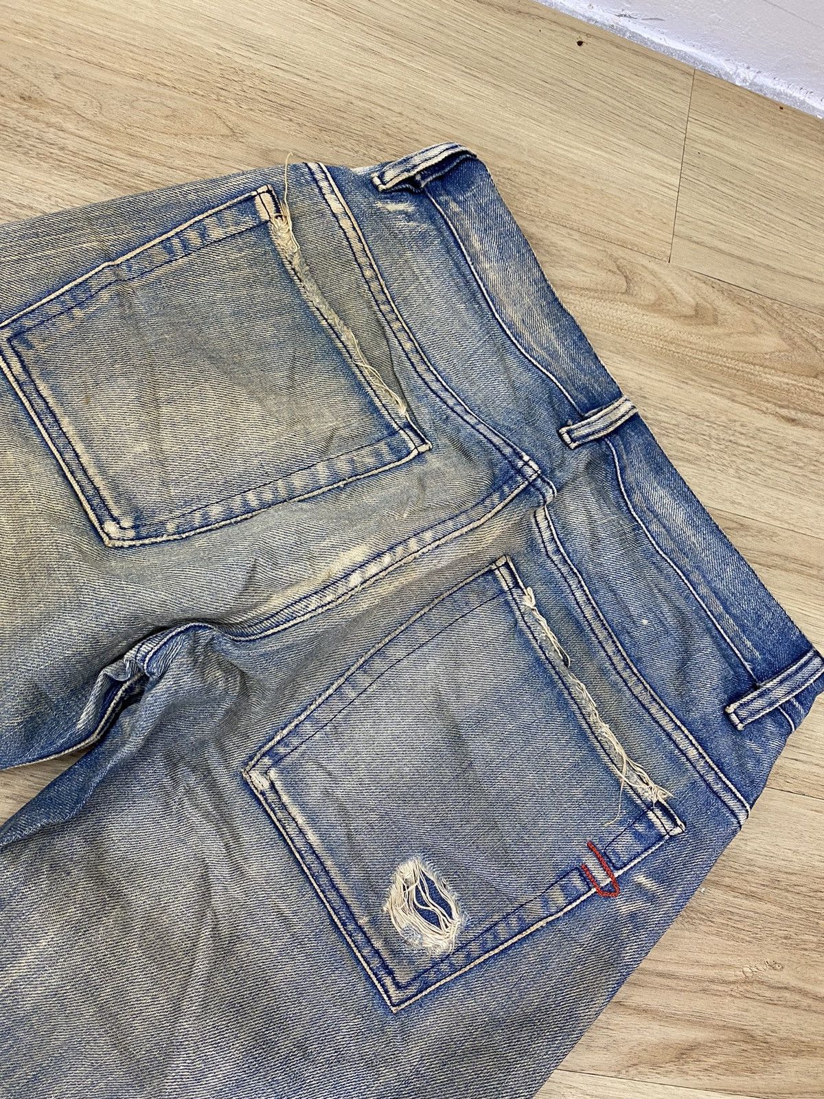 Diesel size 31 diesel acid wash distressed jeans flare jeans Size US 31 - 5 Thumbnail