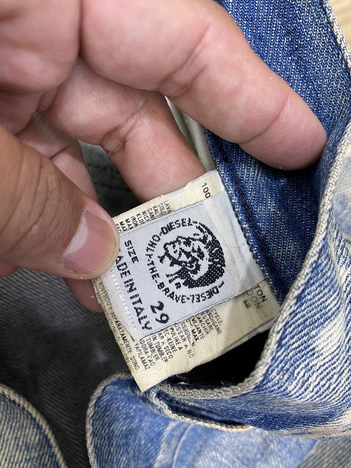 Diesel size 31 diesel acid wash distressed jeans flare jeans Size US 31 - 6 Thumbnail
