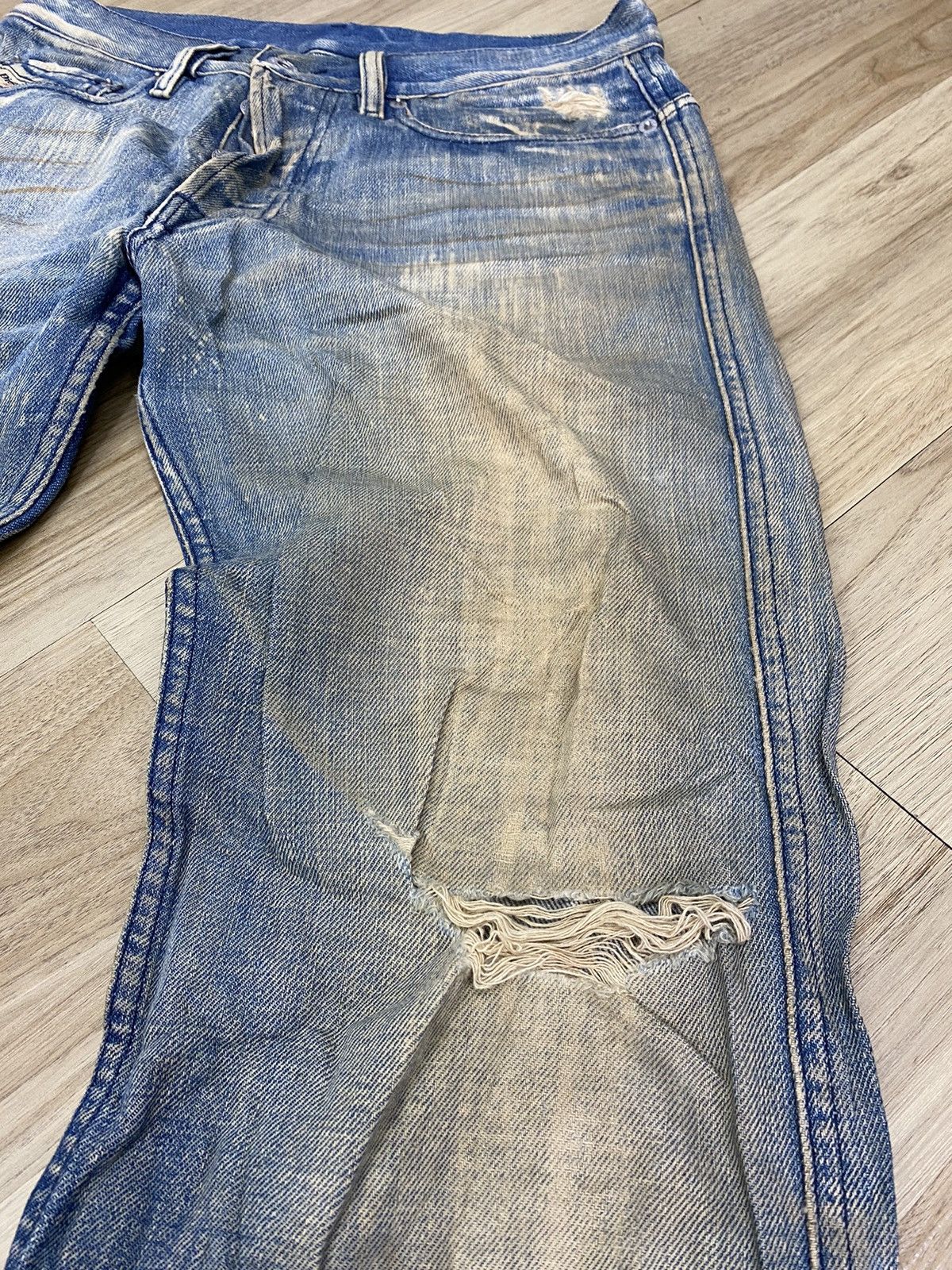 Diesel size 31 diesel acid wash distressed jeans flare jeans Size US 31 - 3 Thumbnail