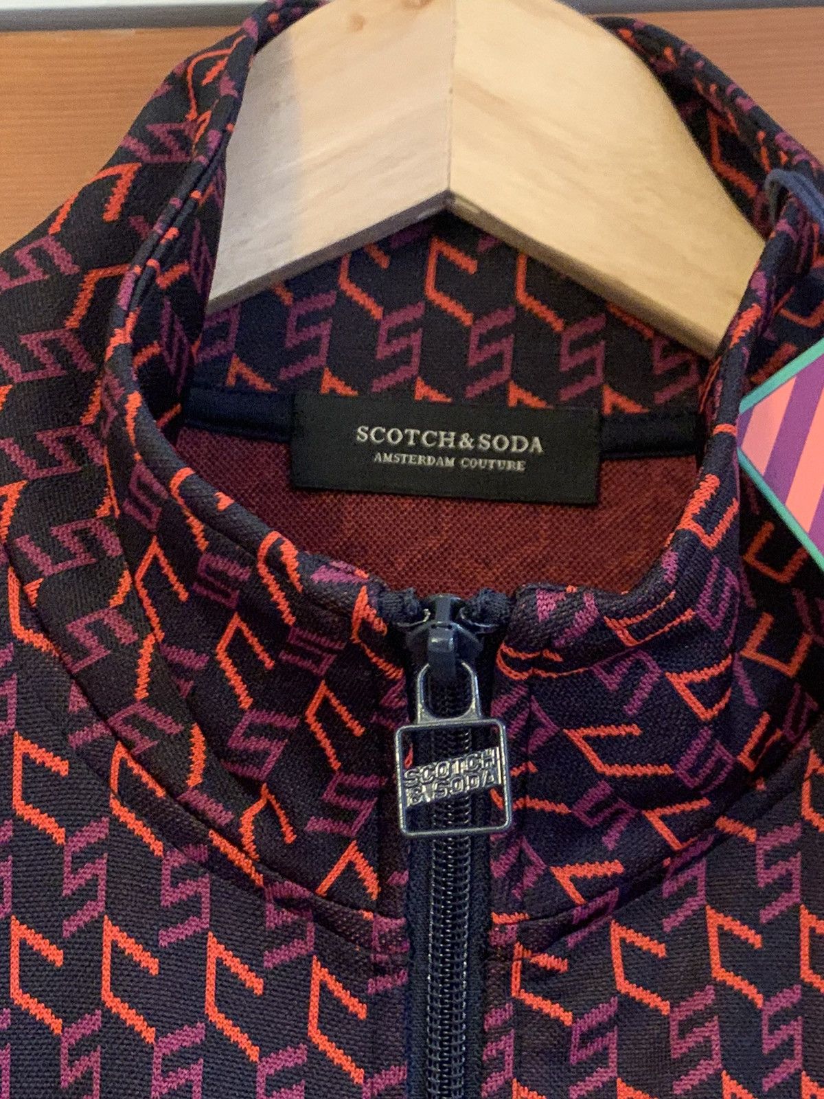 Designer × Scotch & Soda *RARE* New Scotch & Soda Jacquard Zip Jacket - Medium Size US M / EU 48-50 / 2 - 5 Thumbnail