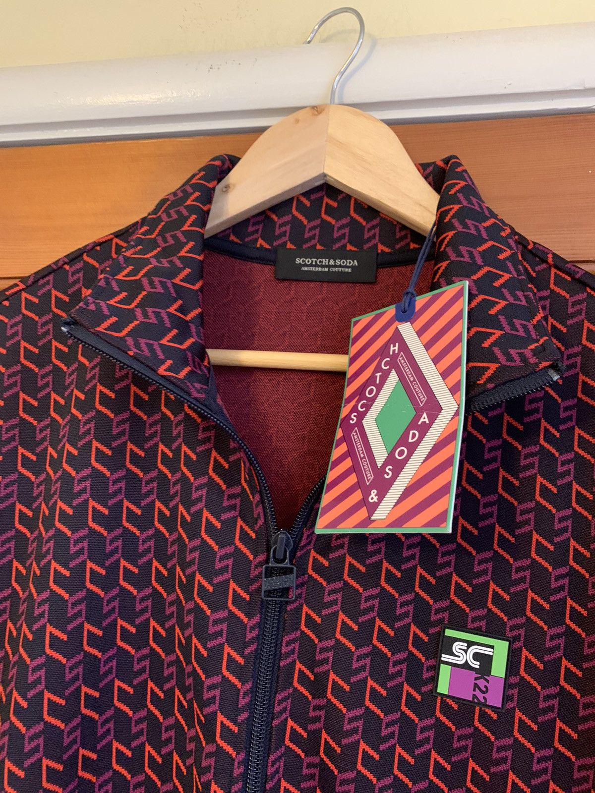 Designer × Scotch & Soda *RARE* New Scotch & Soda Jacquard Zip Jacket - Medium Size US M / EU 48-50 / 2 - 4 Thumbnail