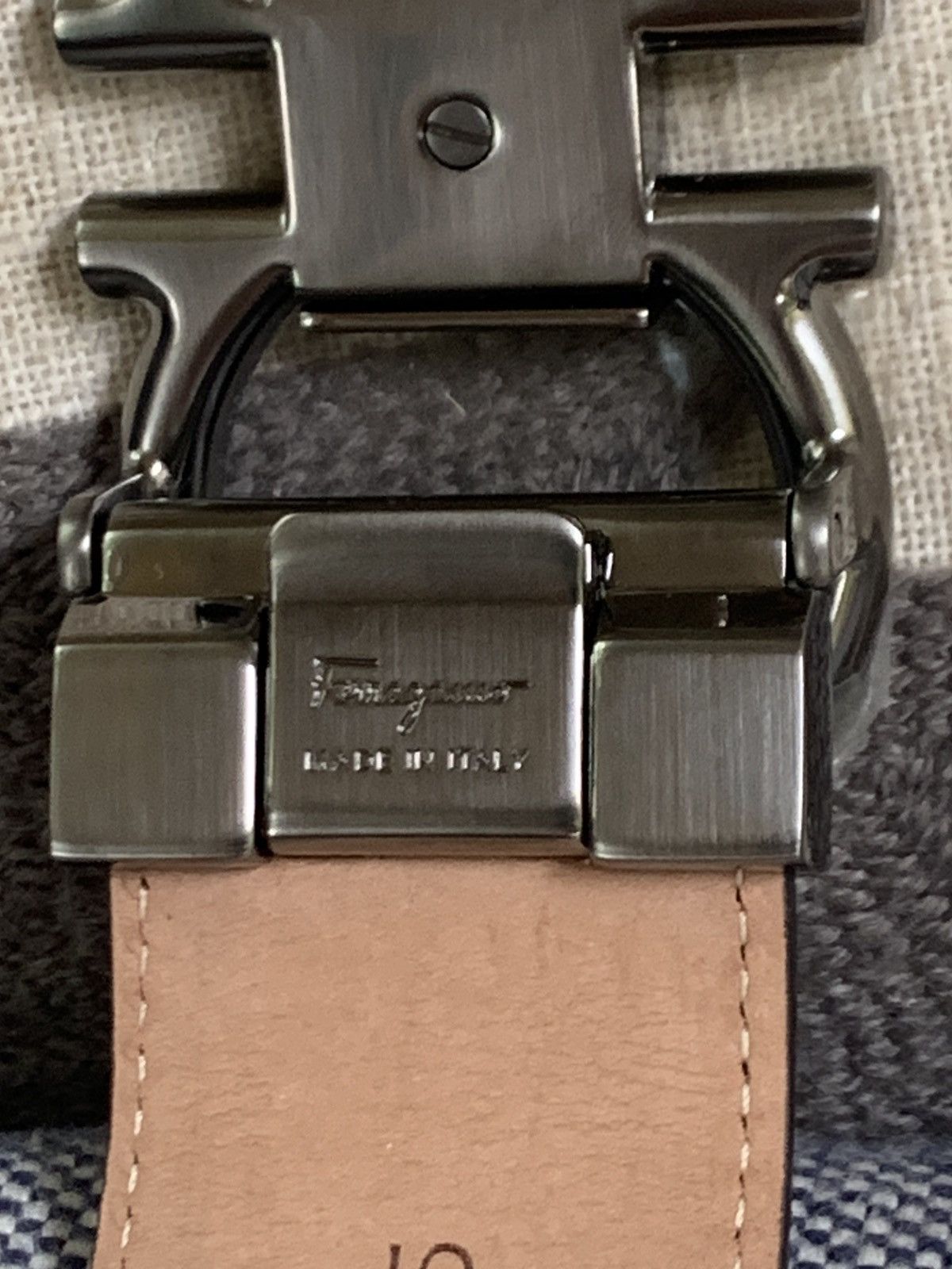 Designer × Salvatore Ferragamo *RARE* New Salvatore Ferragamo Suede/Leather Belt - Size 105 Size 34 - 5 Thumbnail