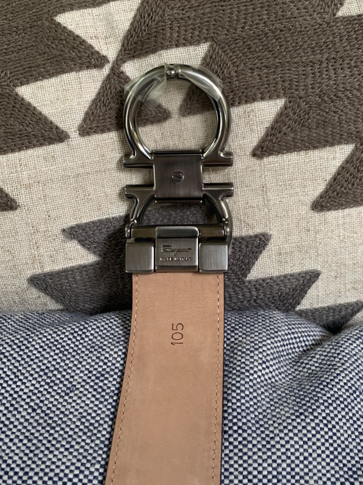 Designer × Salvatore Ferragamo *RARE* New Salvatore Ferragamo Suede/Leather Belt - Size 105 Size 36 - 4 Thumbnail