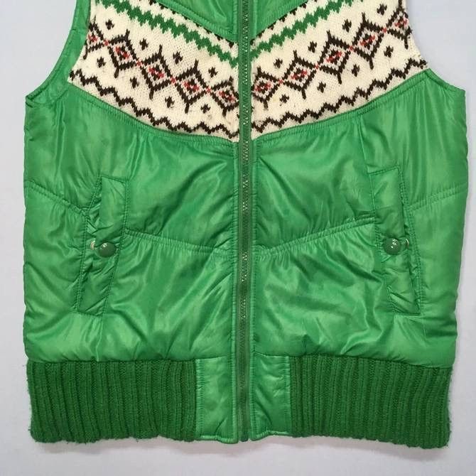 Japanese Brand × Vintage Vintage Time Step Navajo Native Style Puffer Zipper Vest Size US S / EU 44-46 / 1 - 4 Thumbnail