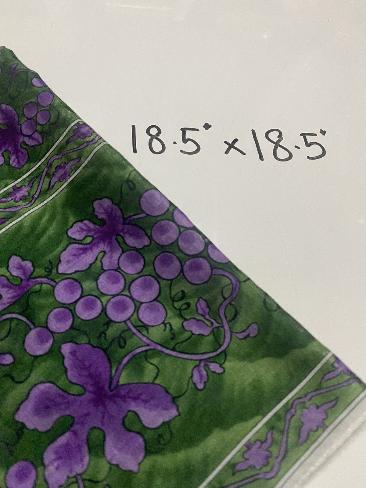 Designer × Vintage vintage 90s full print floral handkerchief 18.5”x18.5” HT3 Size ONE SIZE - 4 Thumbnail