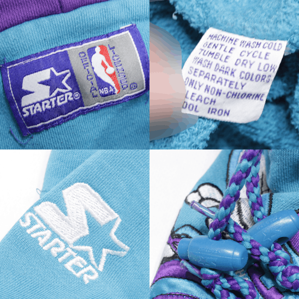 NBA 90S Charlotte Hornets Big Logo Hoodie Vintage Size US M / EU 48-50 / 2 - 9 Thumbnail