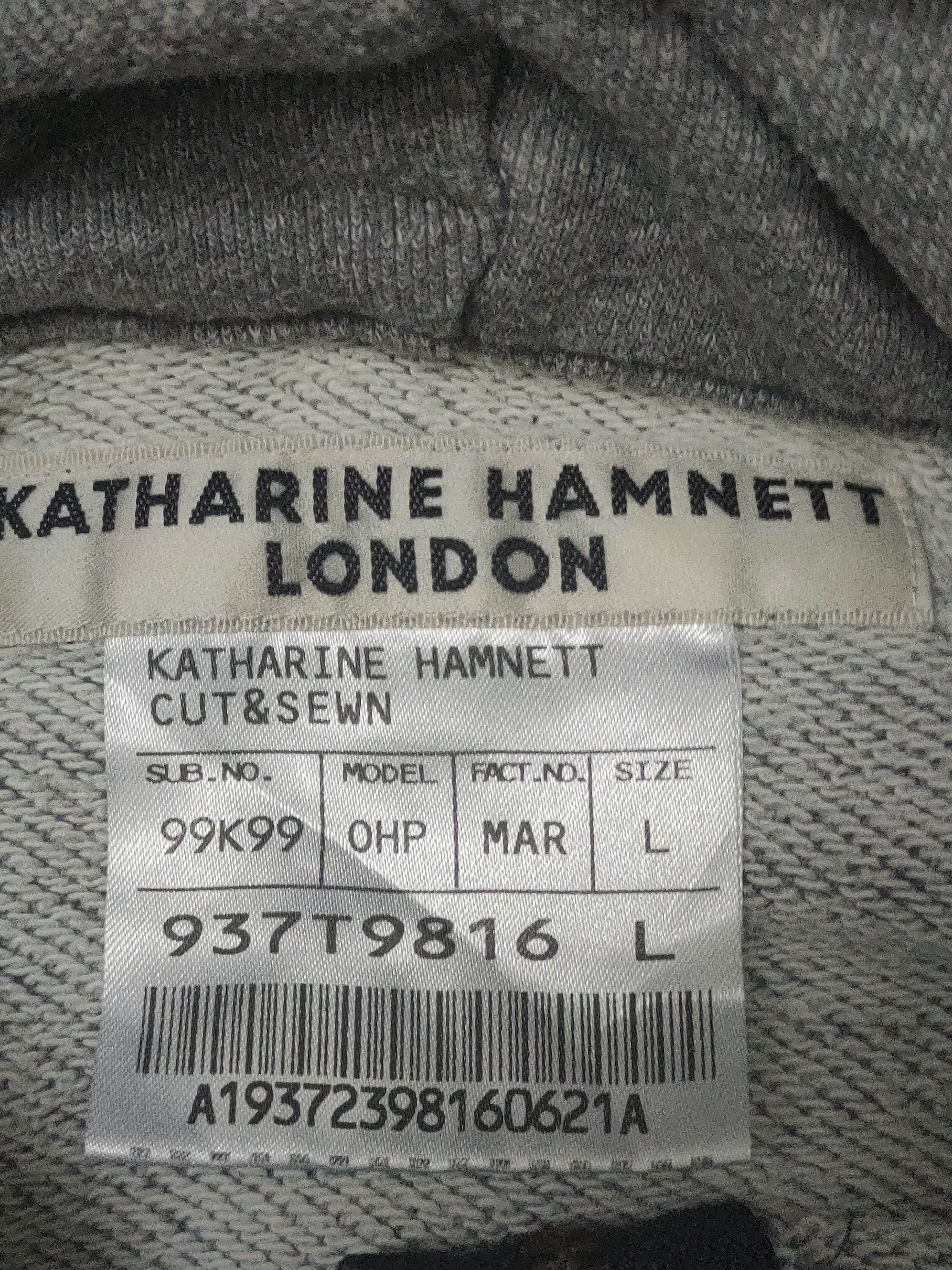 Katharine Hamnett London Hoodie Zipper Sweatshirt