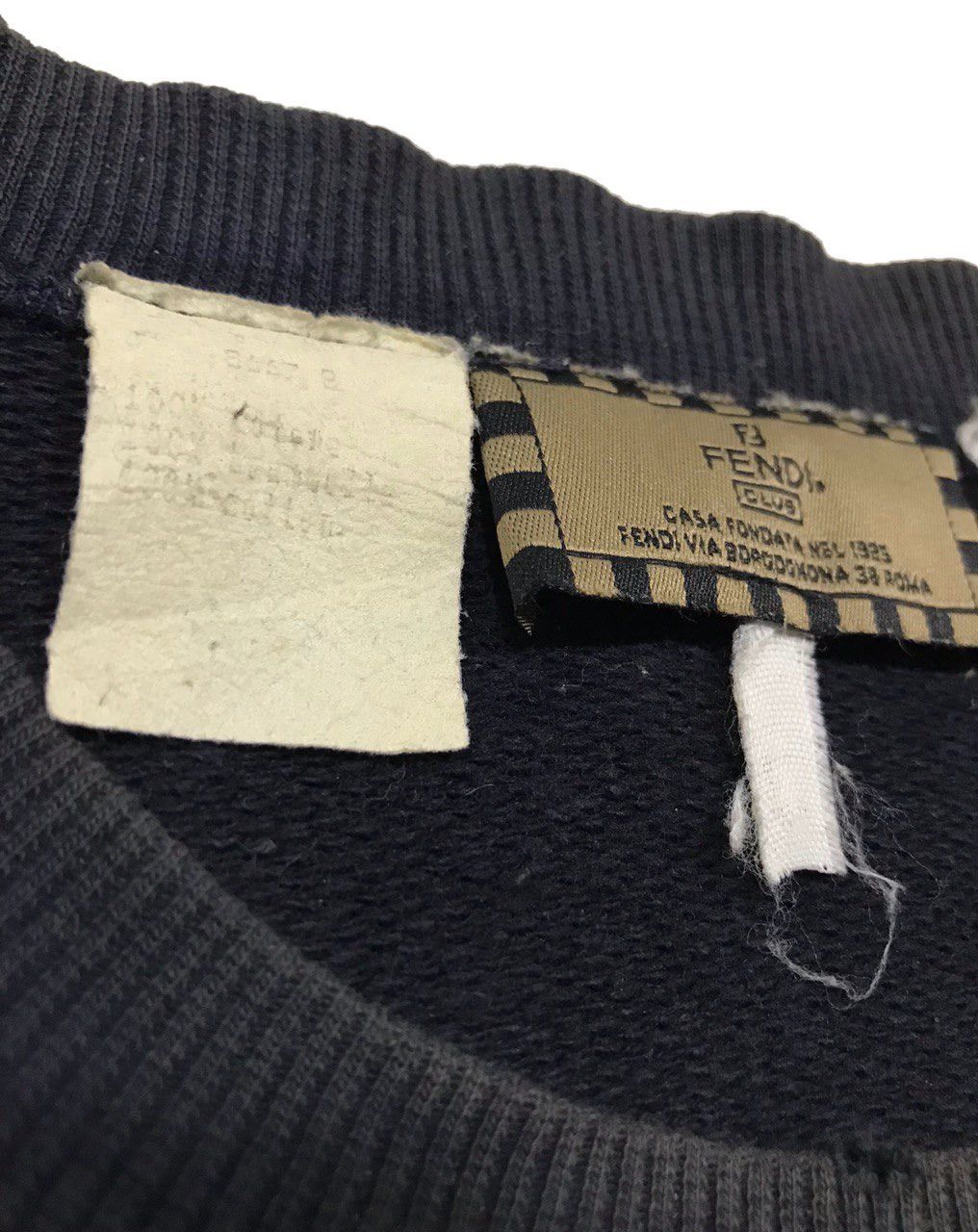 Fendi Distressed FF Logo Crewneck Shirt Size US M / EU 48-50 / 2 - 6 Thumbnail