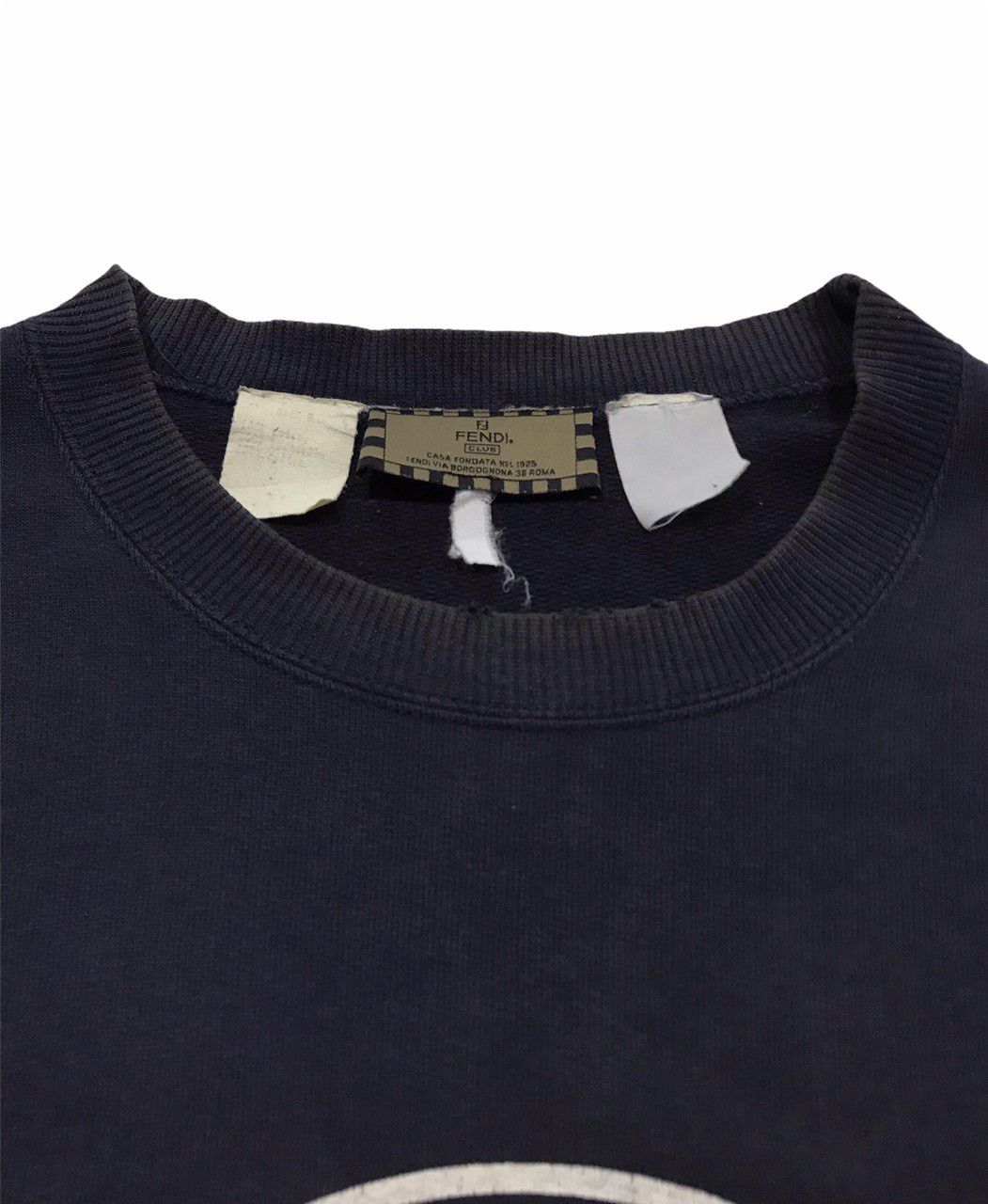 Fendi Distressed FF Logo Crewneck Shirt Size US M / EU 48-50 / 2 - 5 Thumbnail