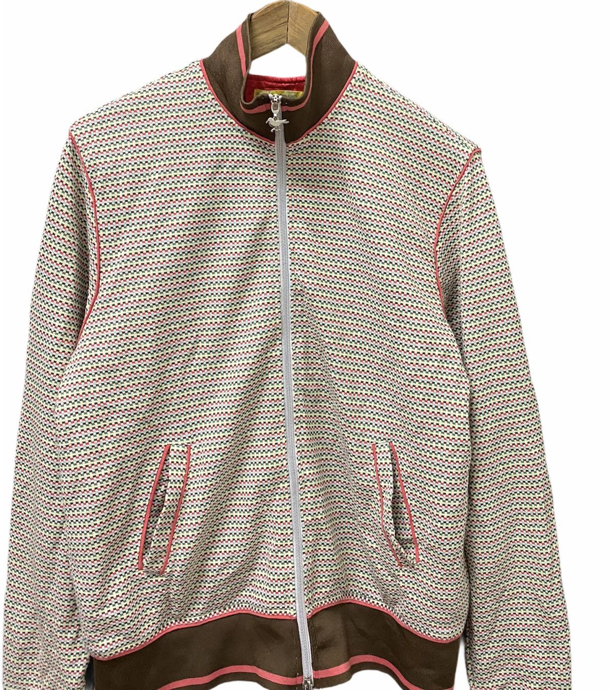 Hysteric Glamour × Japanese Brand × Modern Amusement 🔥Modern Amusement Multicolour Small Check Sweater Jacket Size US M / EU 48-50 / 2 - 3 Thumbnail