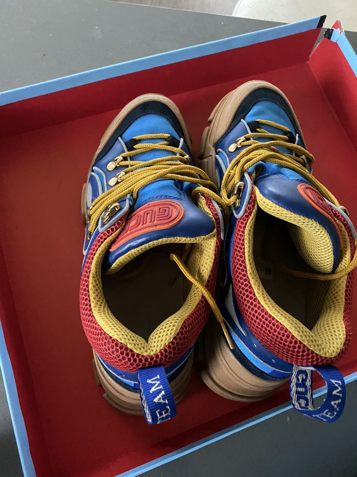 Gucci Gucci Flashtrek SEGA Blue Suede Size US 10 / EU 43 - 4 Thumbnail