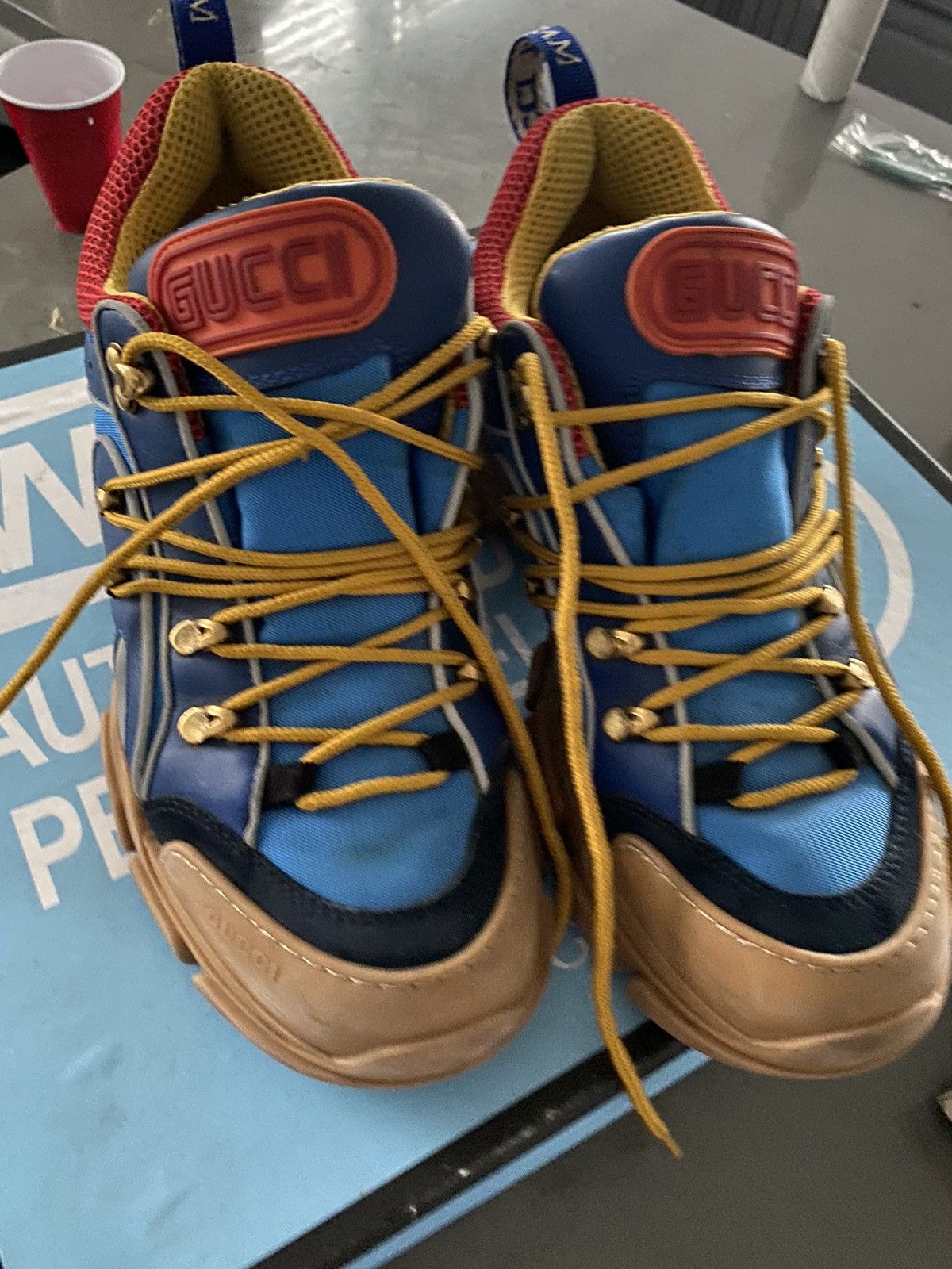 Gucci Gucci Flashtrek SEGA Blue Suede Size US 10 / EU 43 - 7 Thumbnail