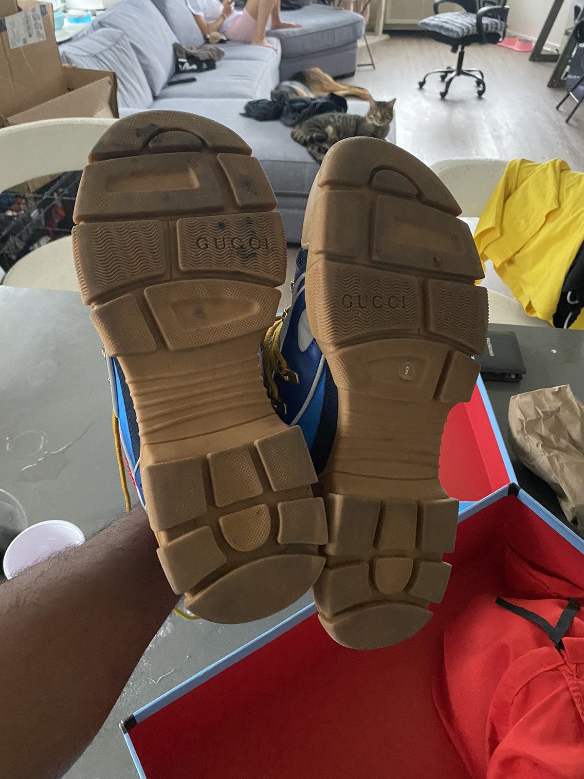 Gucci Gucci Flashtrek SEGA Blue Suede Size US 10 / EU 43 - 5 Thumbnail