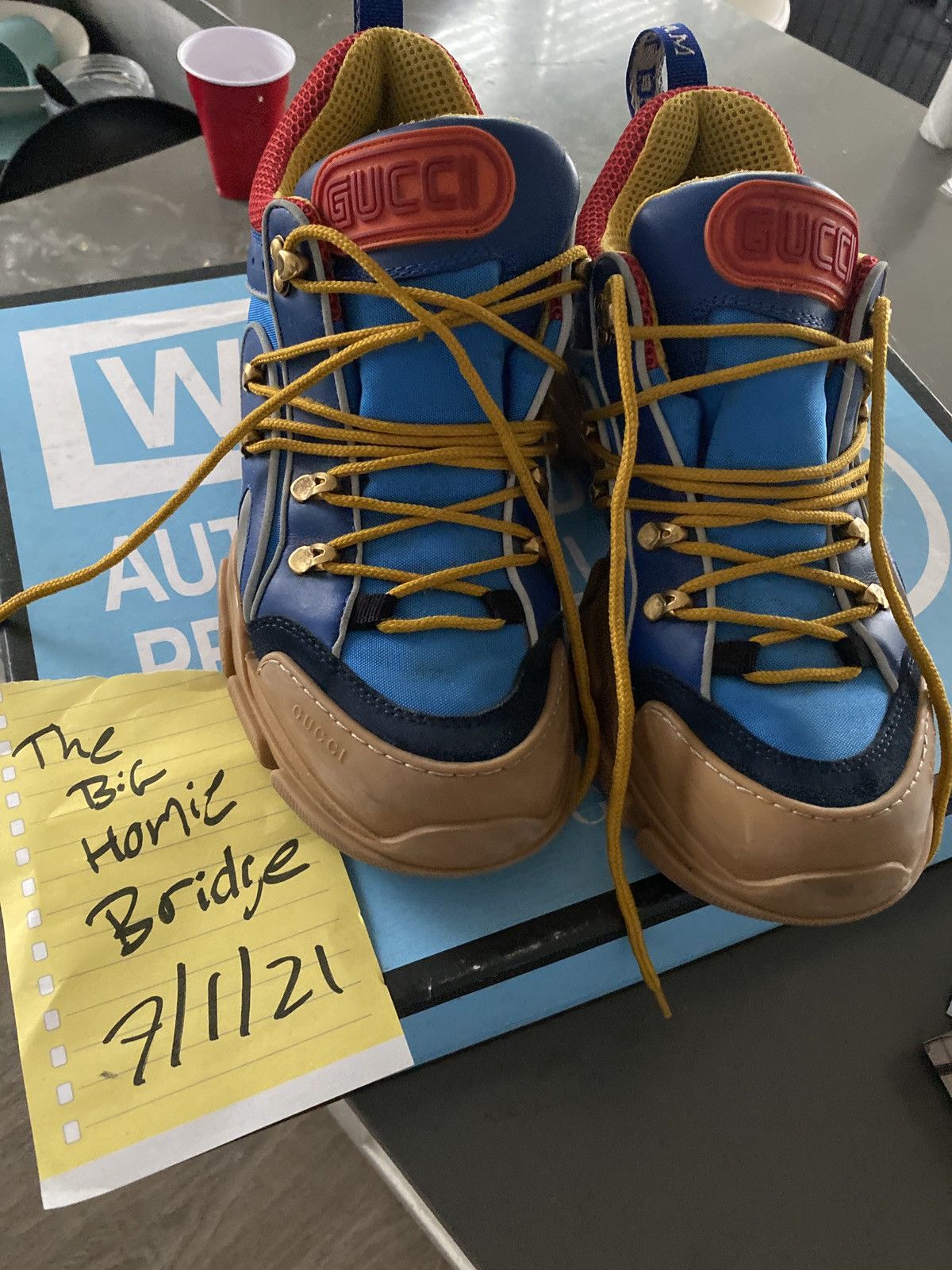 Gucci Gucci Flashtrek SEGA Blue Suede Size US 10 / EU 43 - 8 Thumbnail