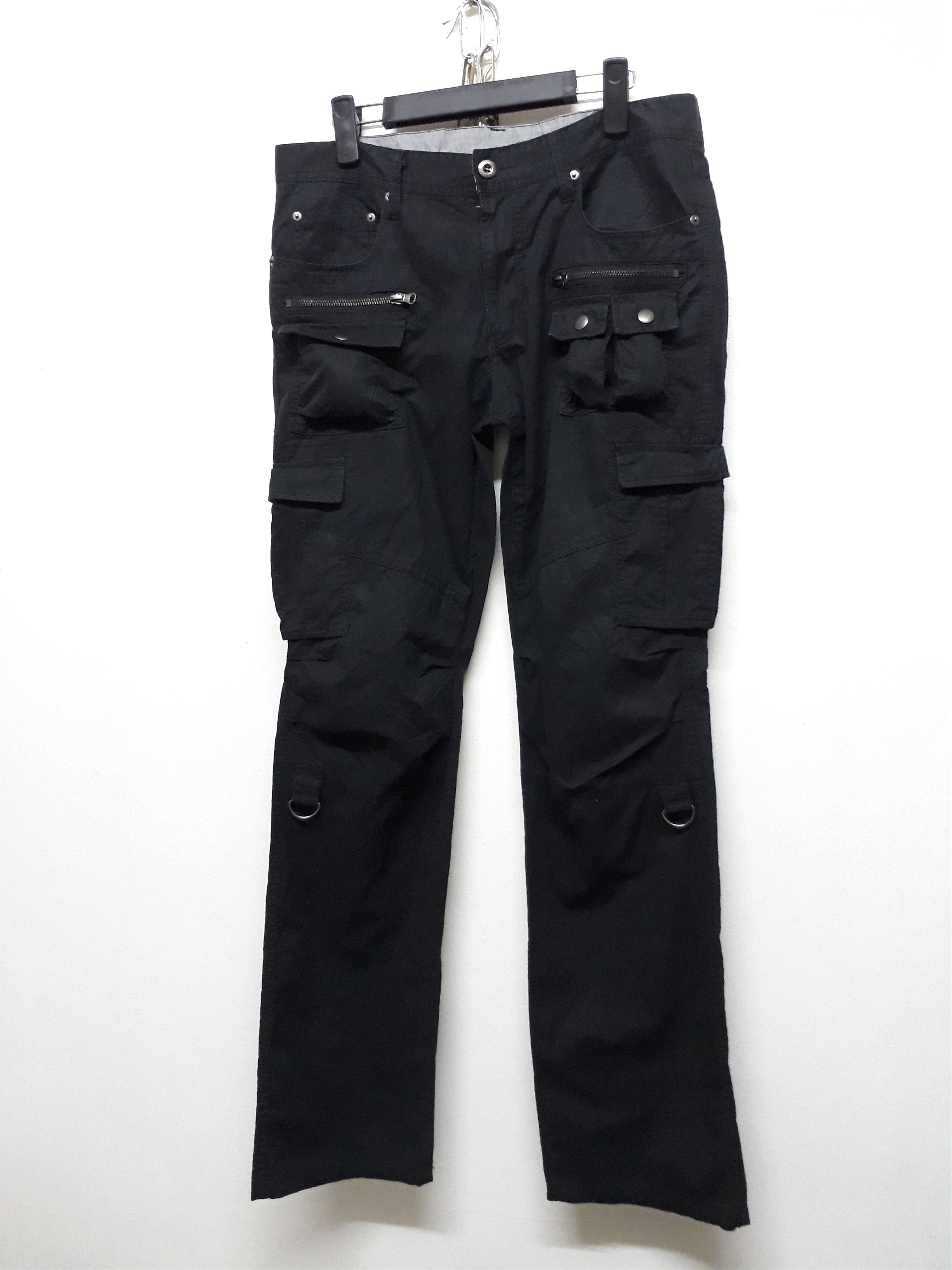 Japanese Brand 💥UNNAMED Japanese Black Colour Utility Trouser pants Size US 34 / EU 50 - 10 Thumbnail