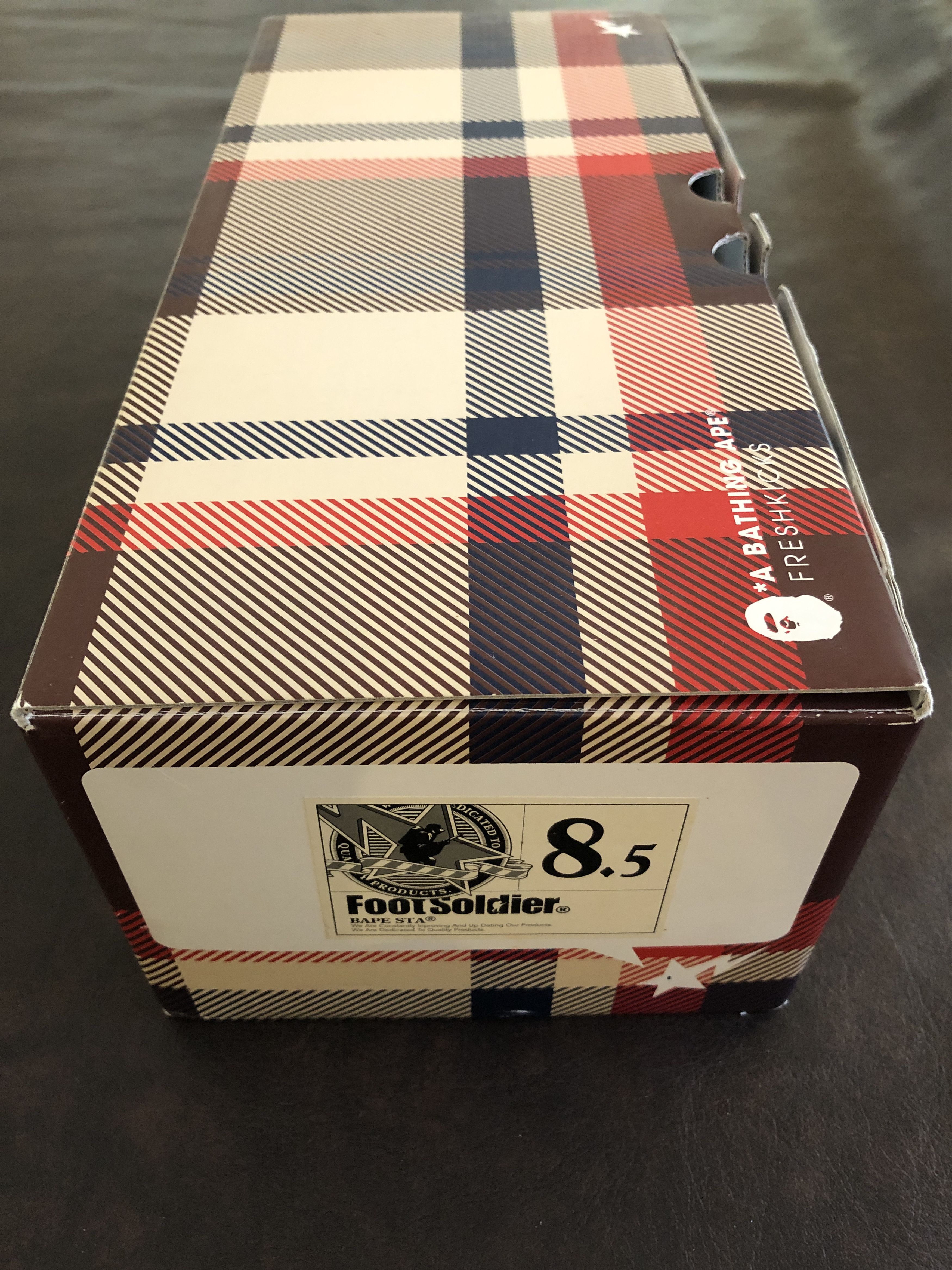 DS! BAPE X NEIGHBORHOOD BROTHERHOOD HI TOPS BLACK NWB