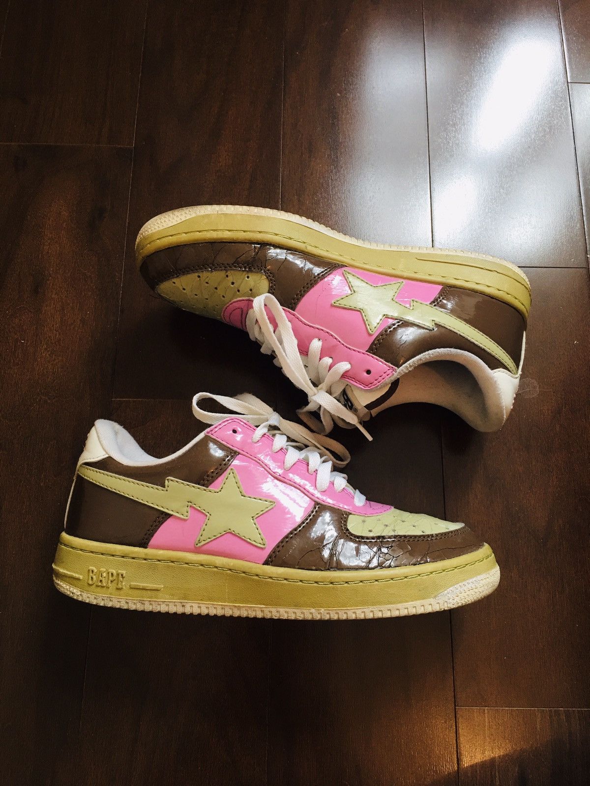 Bape Coffee Pink Bapesta 9 | Grailed