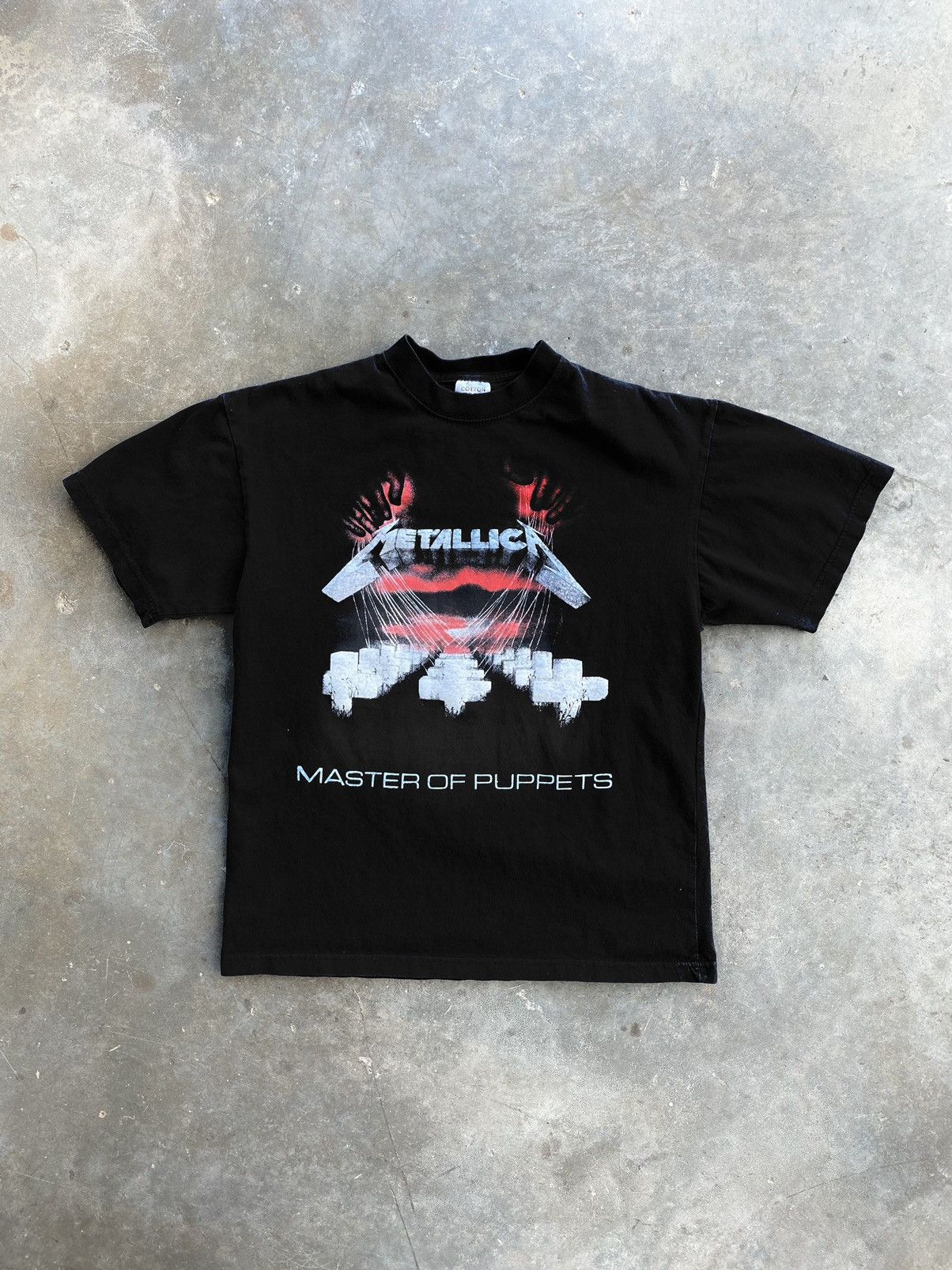 Vintage Vintage Metallica Master of Puppets Tee Black Medium M Size US M / EU 48-50 / 2 - 1 Thumbnail