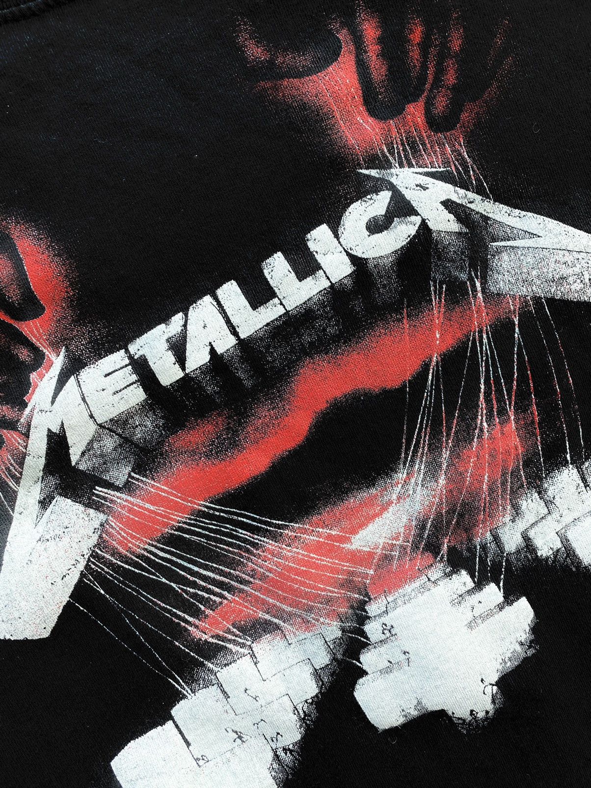 Vintage Vintage Metallica Master of Puppets Tee Black Medium M Size US M / EU 48-50 / 2 - 2 Thumbnail