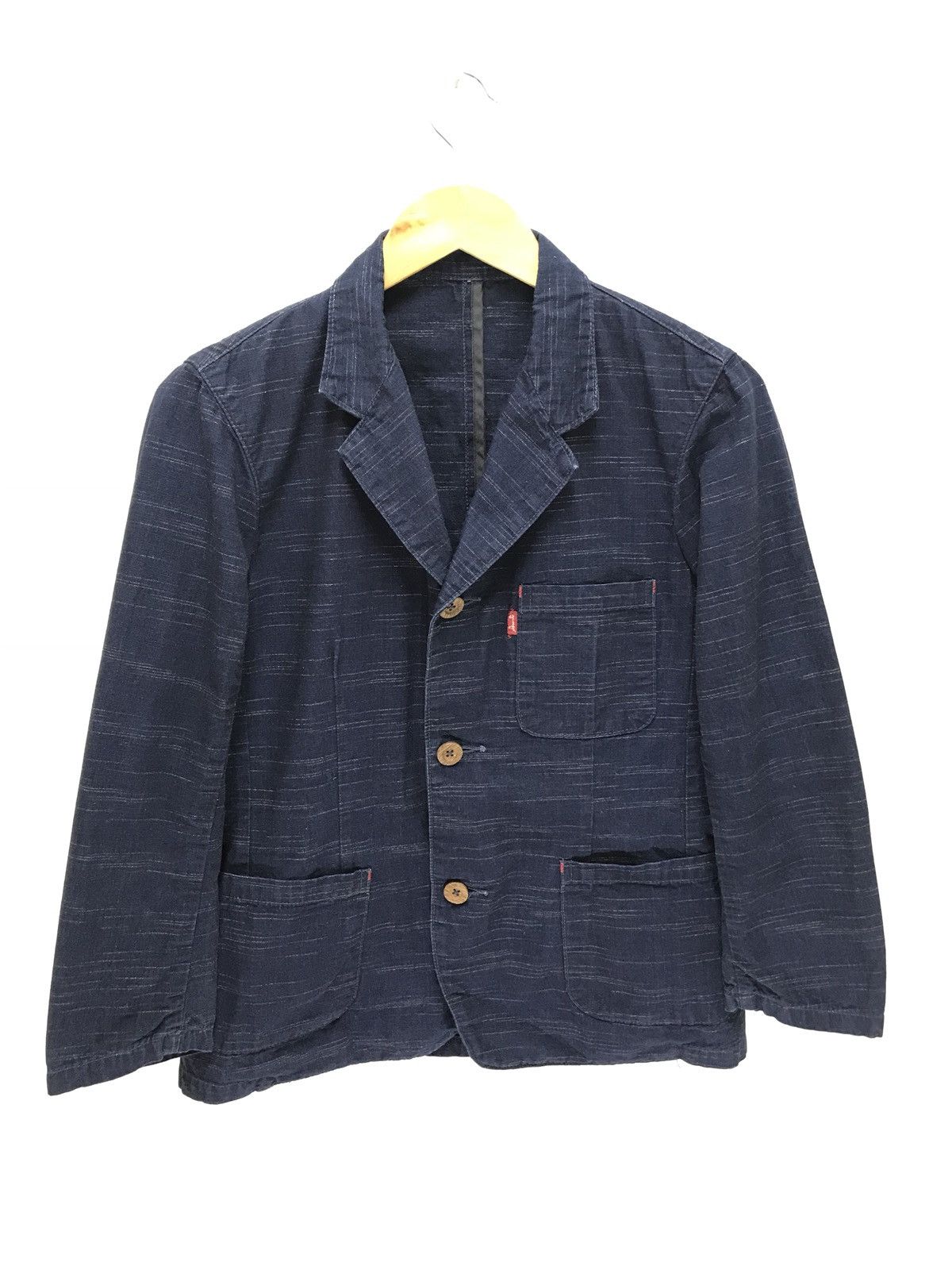 Kapital Kapital Blazer Pin Striped Indigo Blue Size US S / EU 44-46 / 1 - 1 Thumbnail