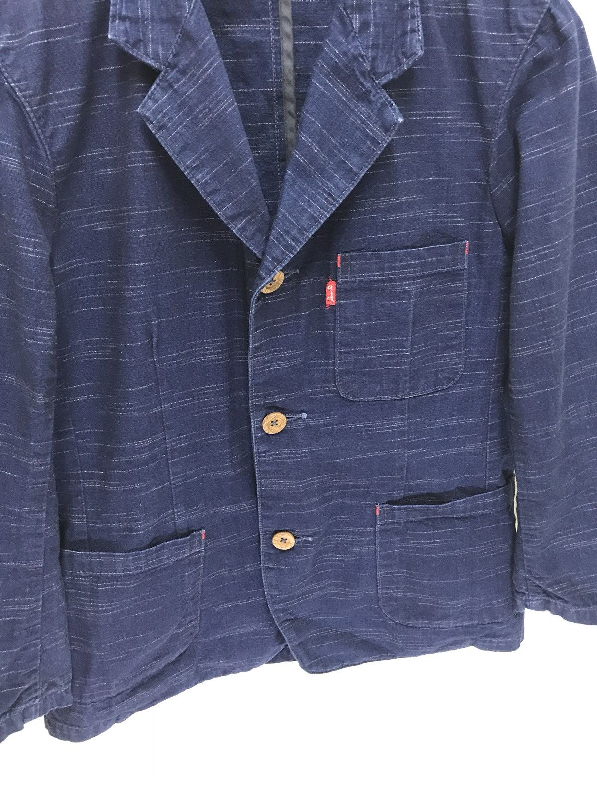 Kapital Kapital Blazer Pin Striped Indigo Blue Size US S / EU 44-46 / 1 - 3 Thumbnail