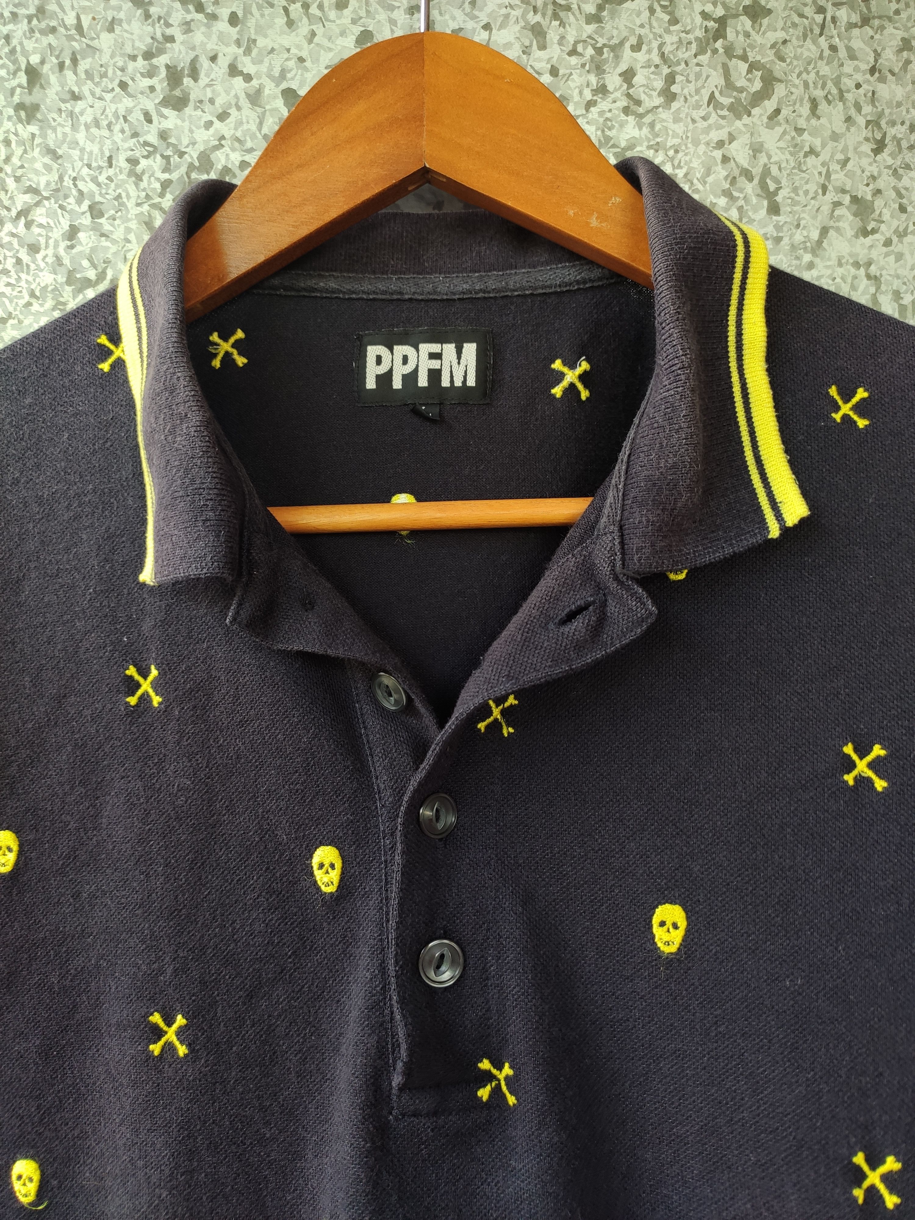 PPFM PPFM Polo t shirt skulls Size US M / EU 48-50 / 2 - 3 Thumbnail