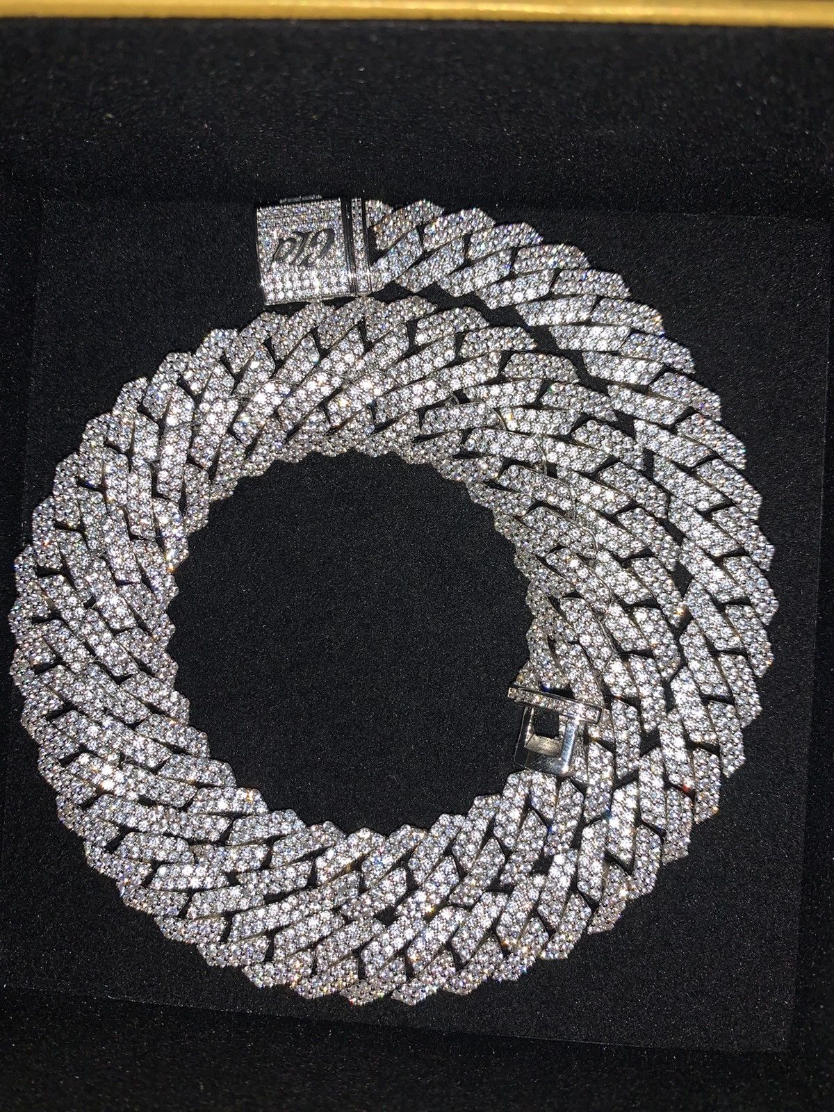 GLD diamond Cuban link chain