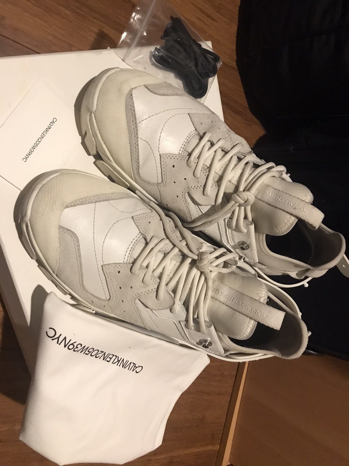 Calvin Klein 205W39NYC Calvin Klein 205W39NYC White Carlos 10 Sneakers. Size US 13 / EU 46 - 9 Thumbnail