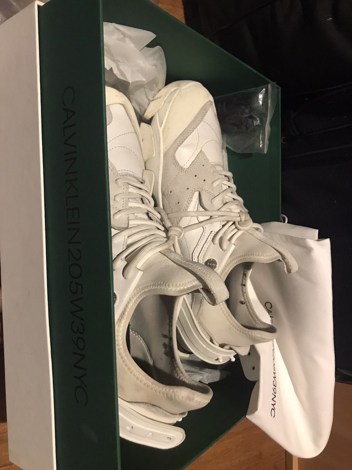 Calvin Klein 205W39NYC Calvin Klein 205W39NYC White Carlos 10 Sneakers. Size US 13 / EU 46 - 3 Thumbnail