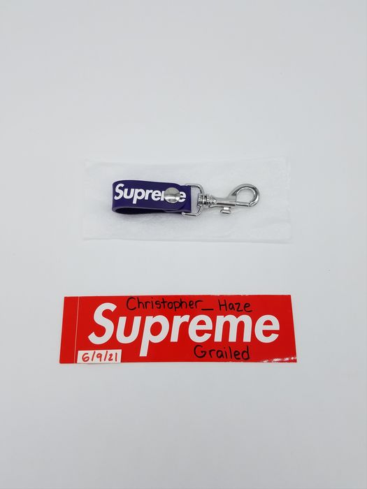 Supreme Supreme Leather Key Loop Purple SS21 | Grailed