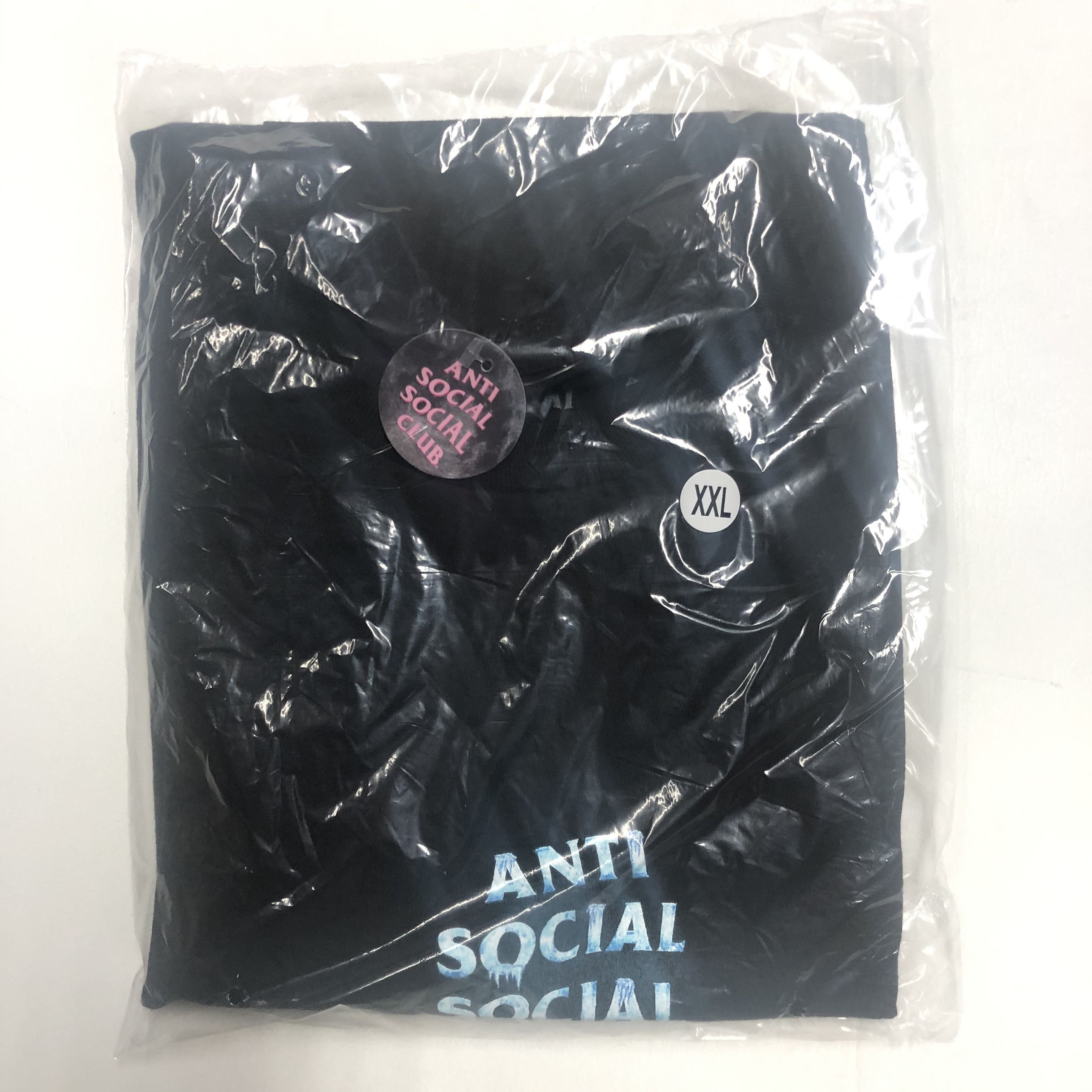 Anti Social Social Club × Members Only DS Weekly Blue ASSC Cold Sweats Black Tee FTP FOG BAPE KITH Size US XXL / EU 58 / 5 - 2 Thumbnail