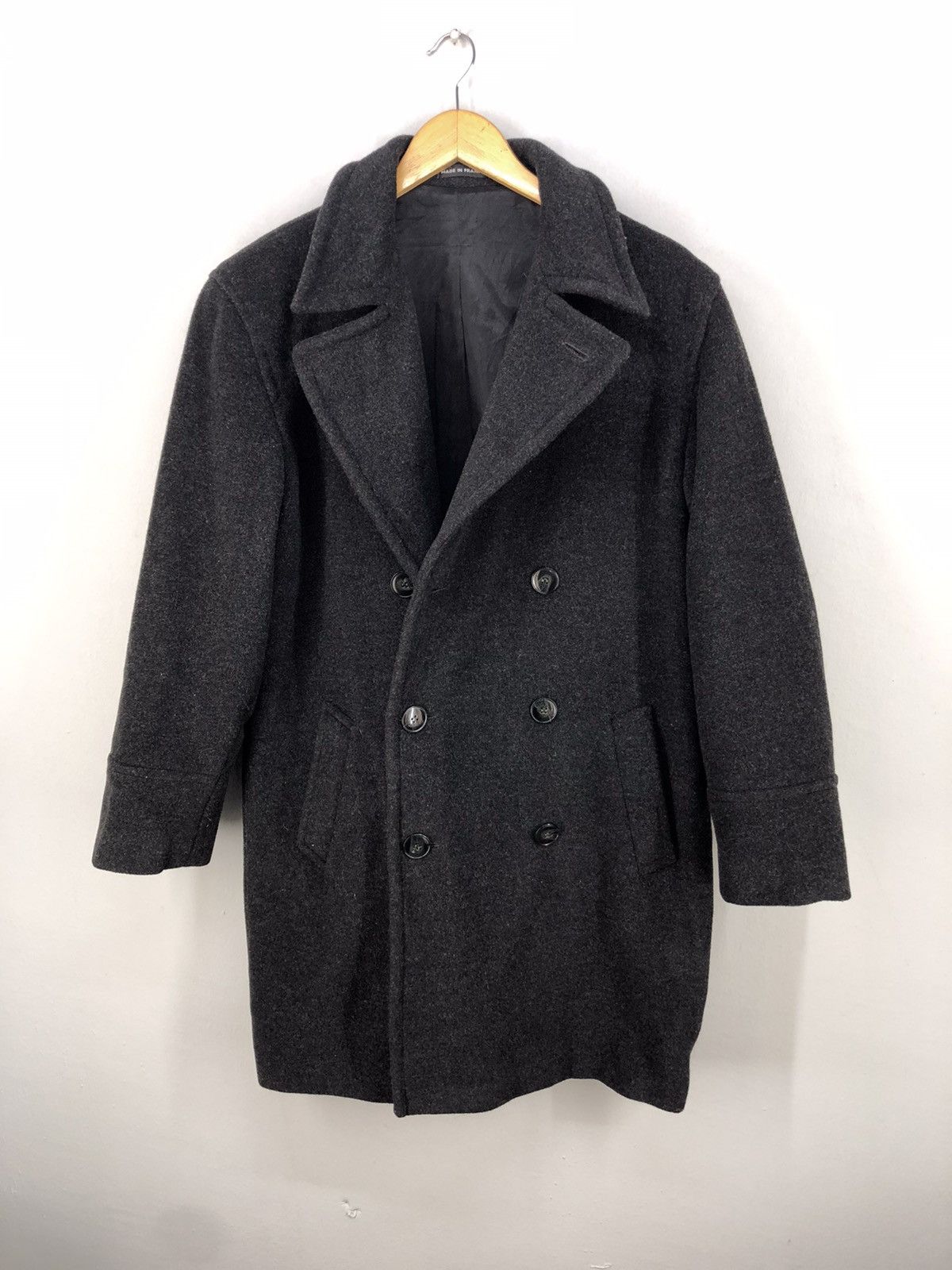 agnes b. 🔥AGNES B LAMBWOOL CASHMERE DOUBLE BREASTED OVERCOAT Size US M / EU 48-50 / 2 - 1 Thumbnail