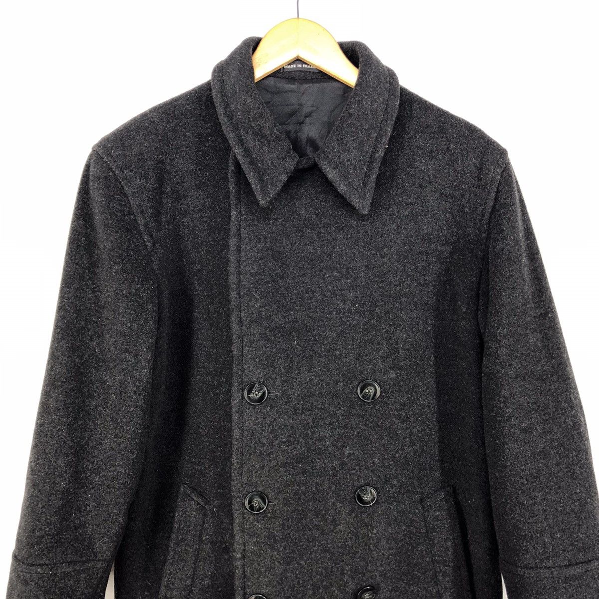 agnes b. 🔥AGNES B LAMBWOOL CASHMERE DOUBLE BREASTED OVERCOAT Size US M / EU 48-50 / 2 - 5 Thumbnail