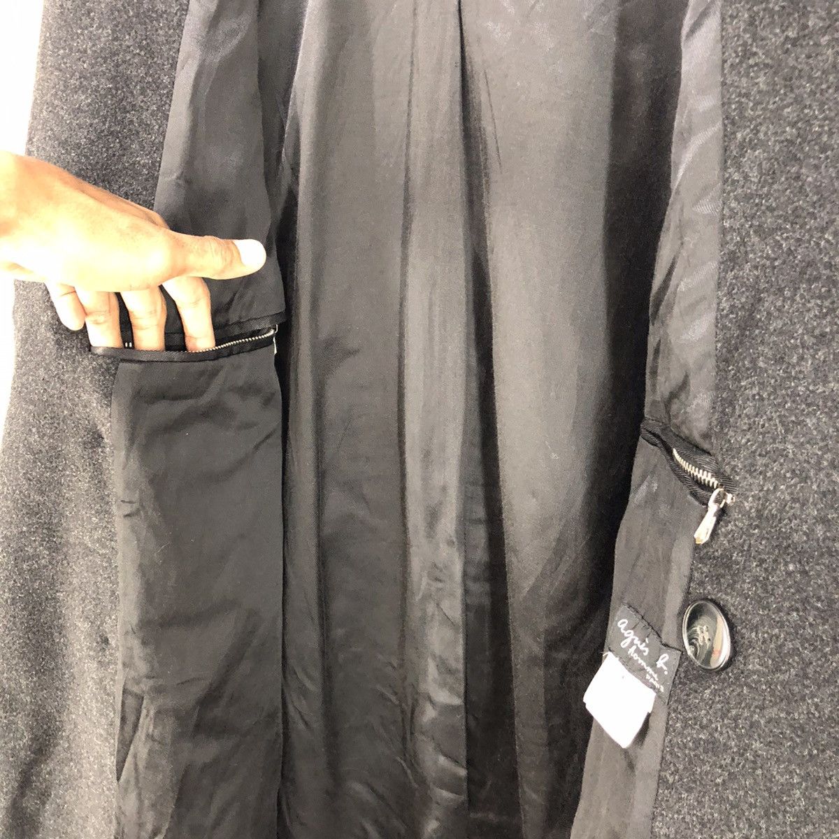 agnes b. 🔥AGNES B LAMBWOOL CASHMERE DOUBLE BREASTED OVERCOAT Size US M / EU 48-50 / 2 - 12 Thumbnail