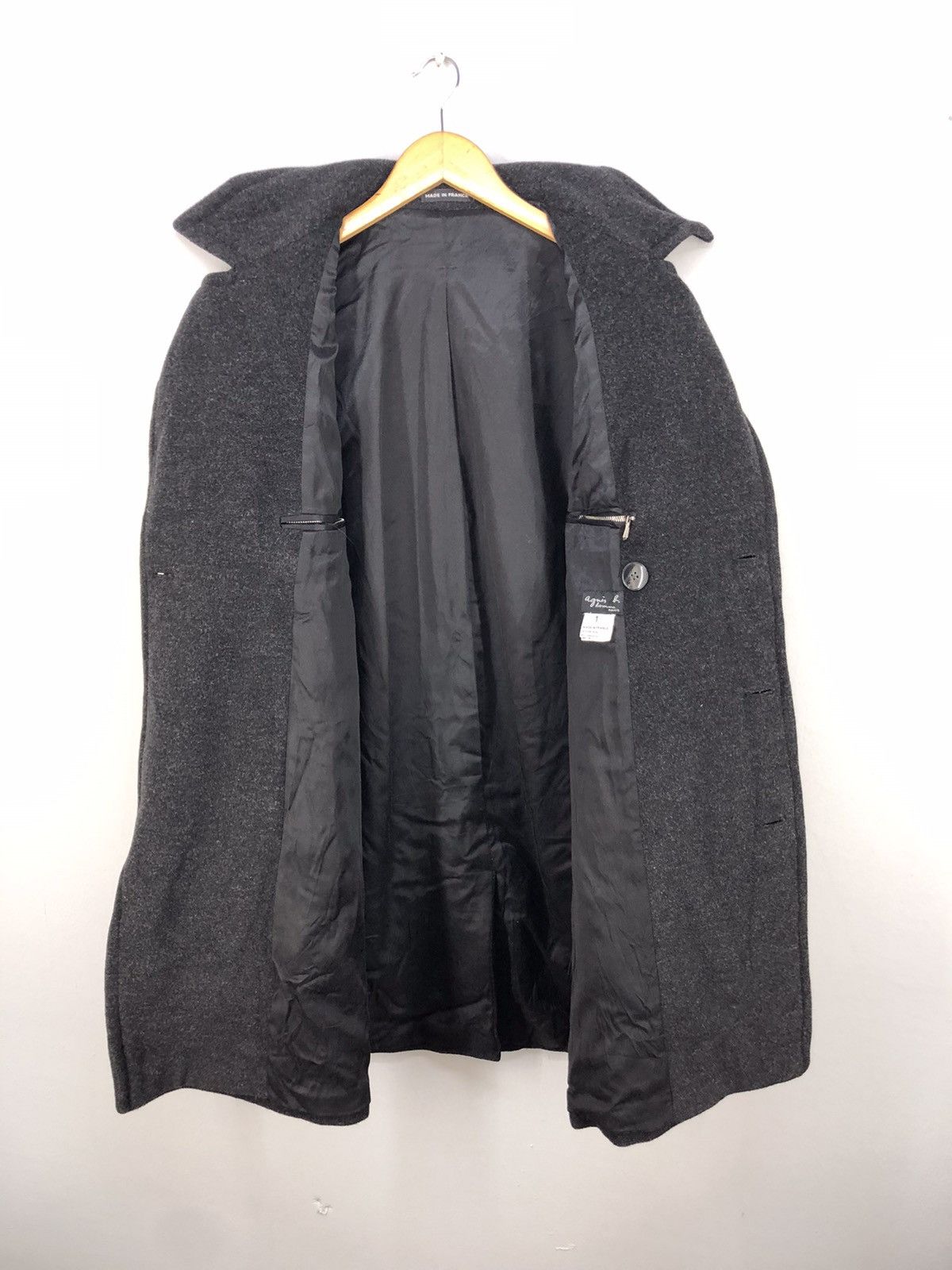 agnes b. 🔥AGNES B LAMBWOOL CASHMERE DOUBLE BREASTED OVERCOAT Size US M / EU 48-50 / 2 - 7 Thumbnail