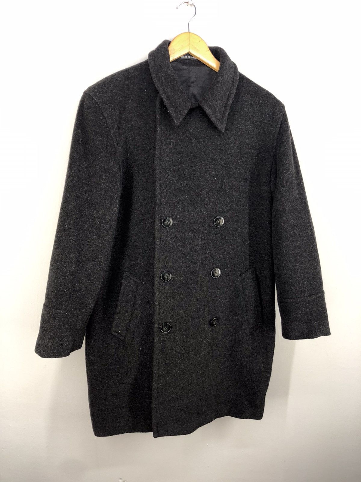 agnes b. 🔥AGNES B LAMBWOOL CASHMERE DOUBLE BREASTED OVERCOAT Size US M / EU 48-50 / 2 - 3 Thumbnail