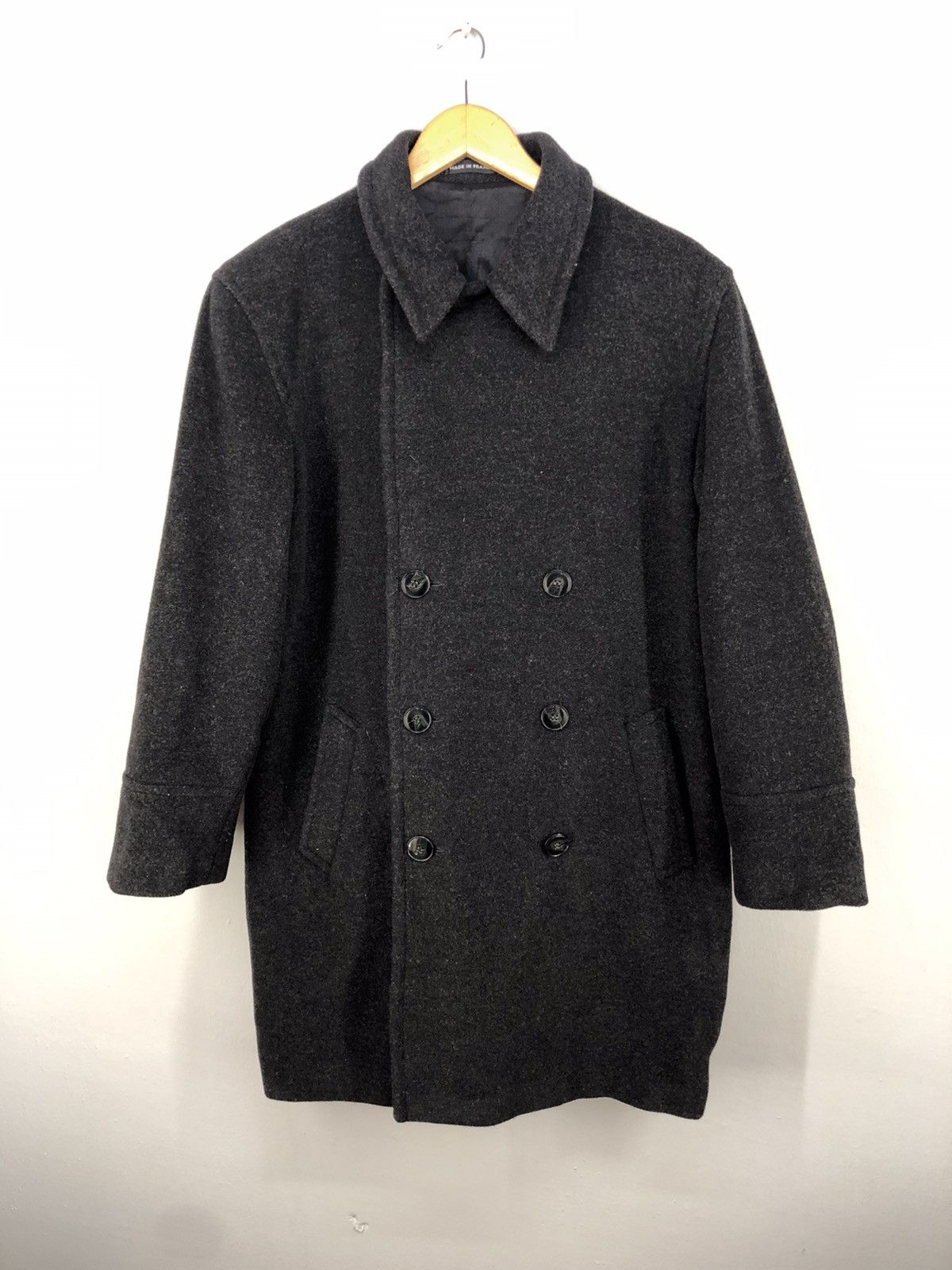 agnes b. 🔥AGNES B LAMBWOOL CASHMERE DOUBLE BREASTED OVERCOAT Size US M / EU 48-50 / 2 - 2 Thumbnail