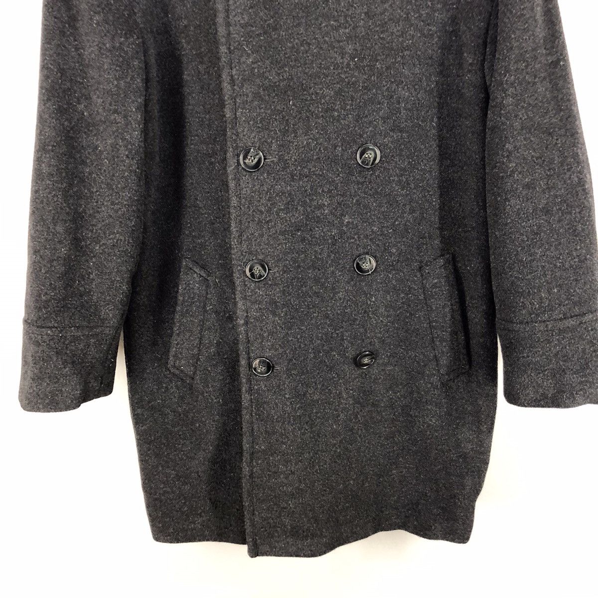 agnes b. 🔥AGNES B LAMBWOOL CASHMERE DOUBLE BREASTED OVERCOAT Size US M / EU 48-50 / 2 - 6 Thumbnail