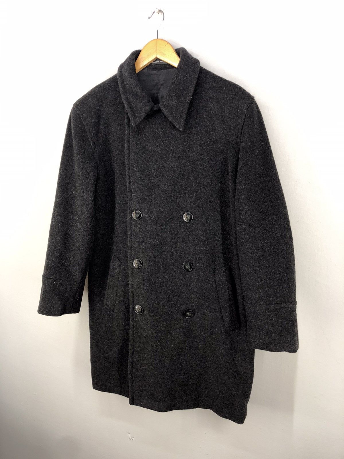 agnes b. 🔥AGNES B LAMBWOOL CASHMERE DOUBLE BREASTED OVERCOAT Size US M / EU 48-50 / 2 - 4 Thumbnail