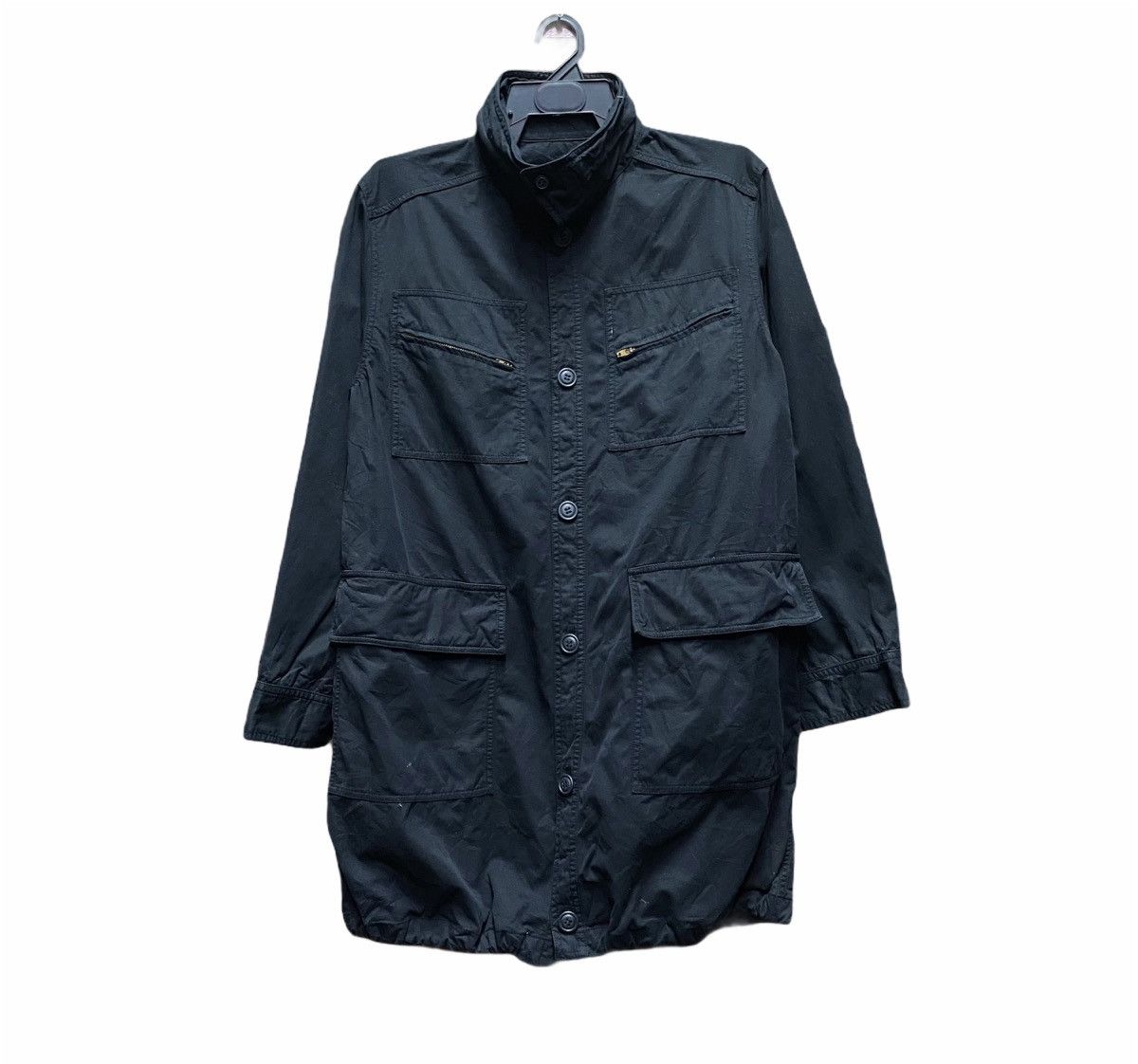 Japanese Brand Vetement Tein Parka Long Jacket Black Button Multi Pocket Size US M / EU 48-50 / 2 - 1 Thumbnail