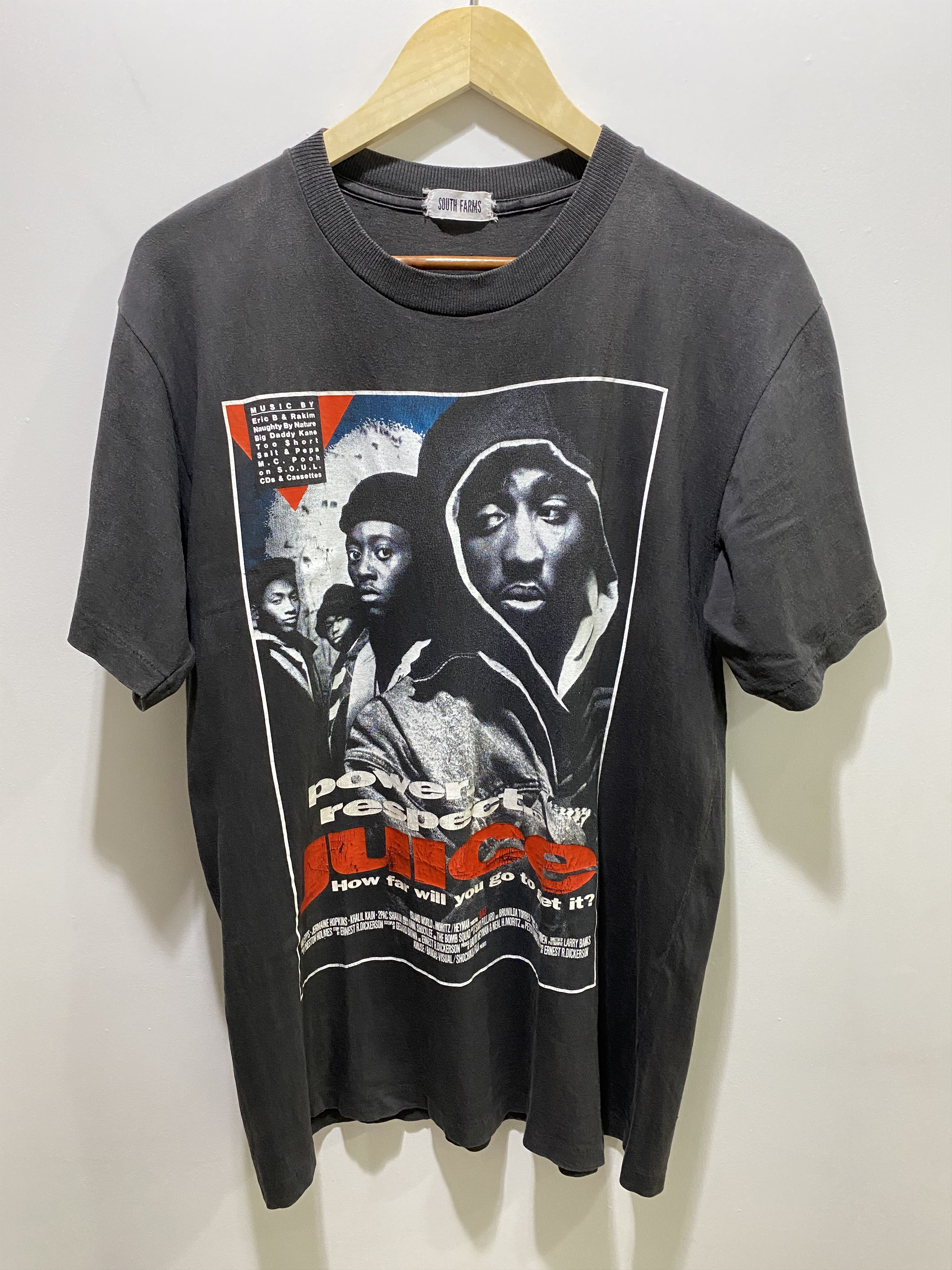 Vintage Vintage 90's Tupac 'Juice' Movie Promo T-Shirt | Grailed