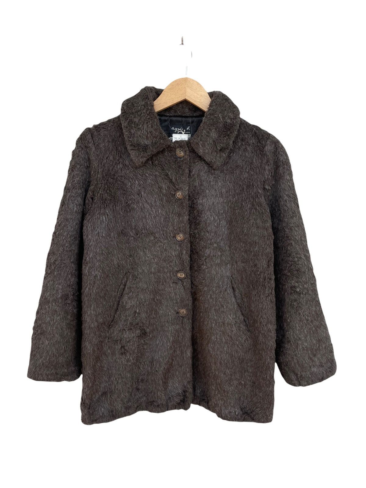 Agnes B. Faux Fur Agnes B Buttons Up Jacket | Grailed