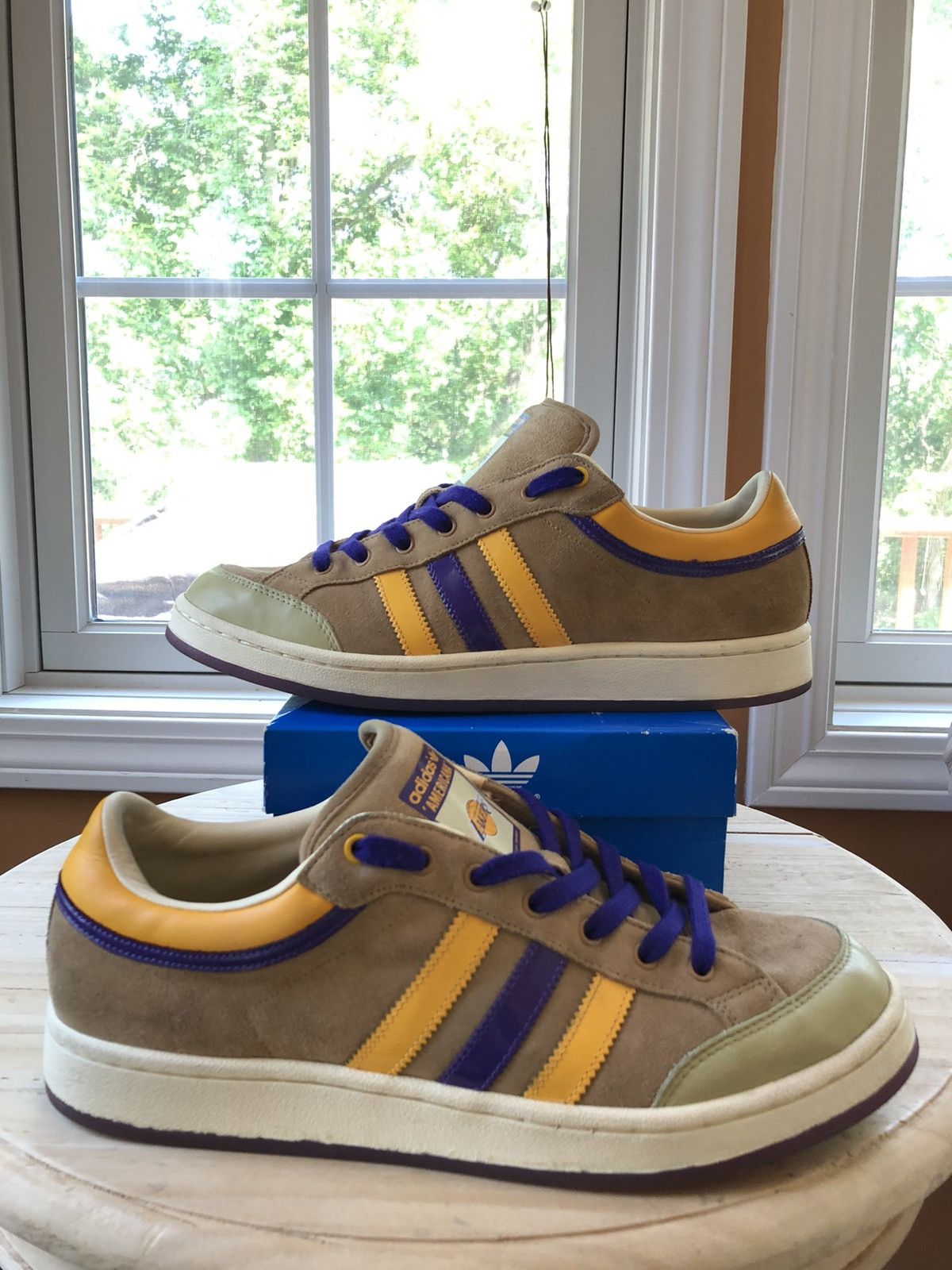 Adidas Americana Lo NBA Los Angeles Lakers LA 2007 Size 10