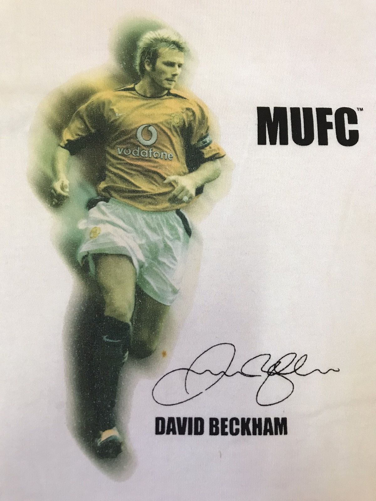 David Beckham × Vintage Vintage David Beckham No.7 Manchester United Football Tee Size US L / EU 52-54 / 3 - 5 Thumbnail