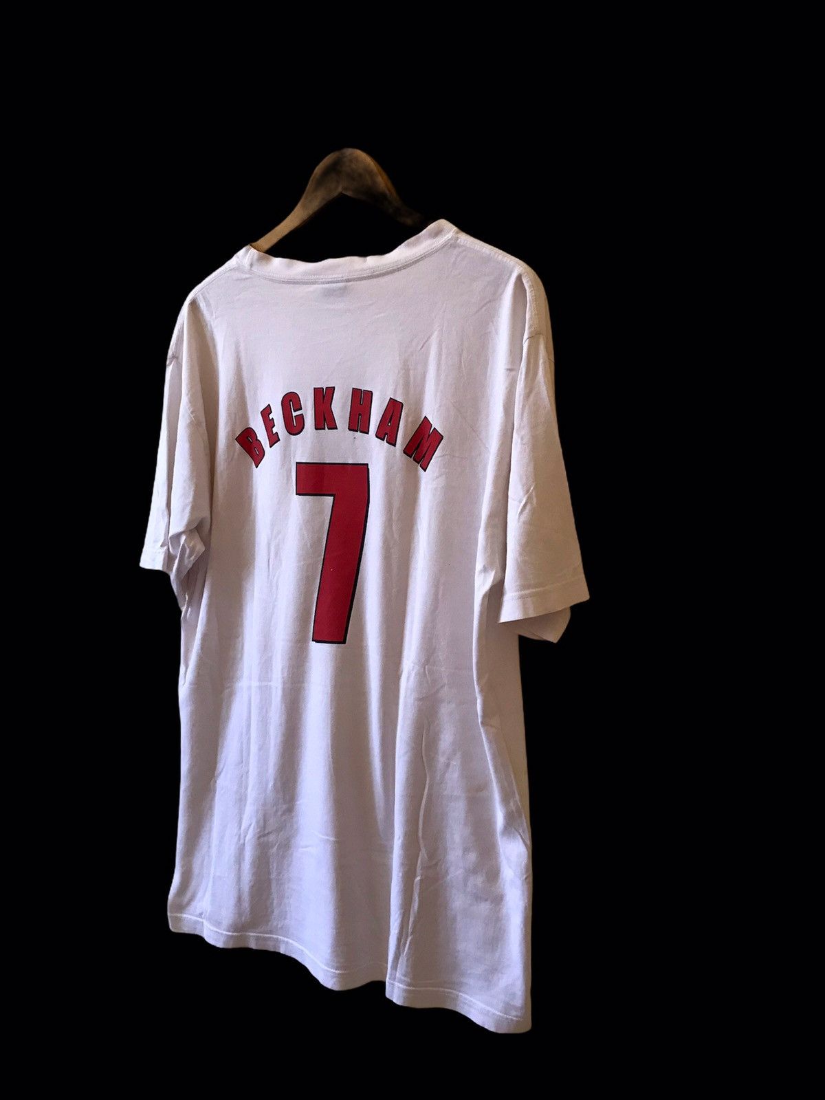 David Beckham × Vintage Vintage David Beckham No.7 Manchester United Football Tee Size US L / EU 52-54 / 3 - 11 Thumbnail