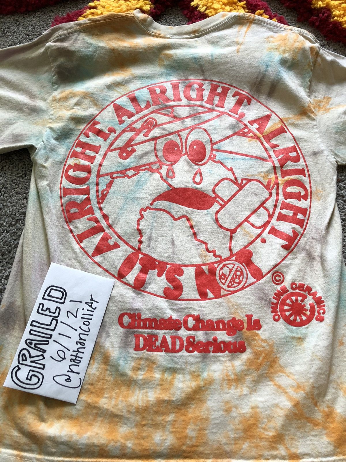 Online Ceramics Online Ceramics Climate Change T Shirt size M Size US M / EU 48-50 / 2 - 4 Thumbnail