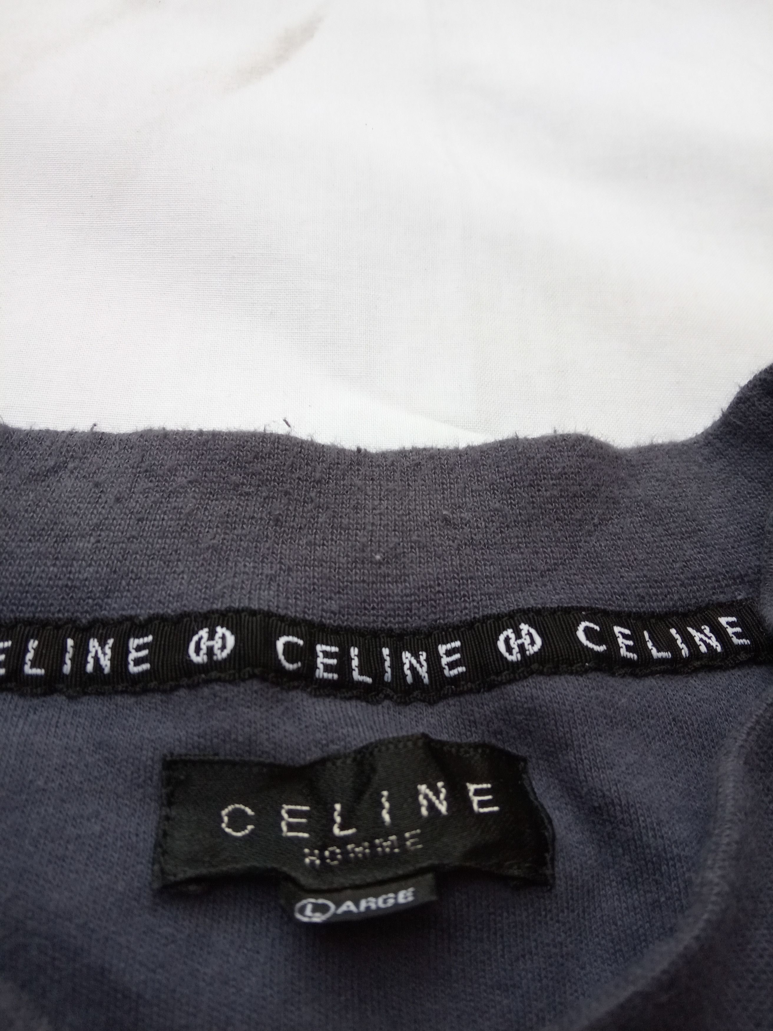 Celine homme bordiered spellout Size US L / EU 52-54 / 3 - 3 Thumbnail