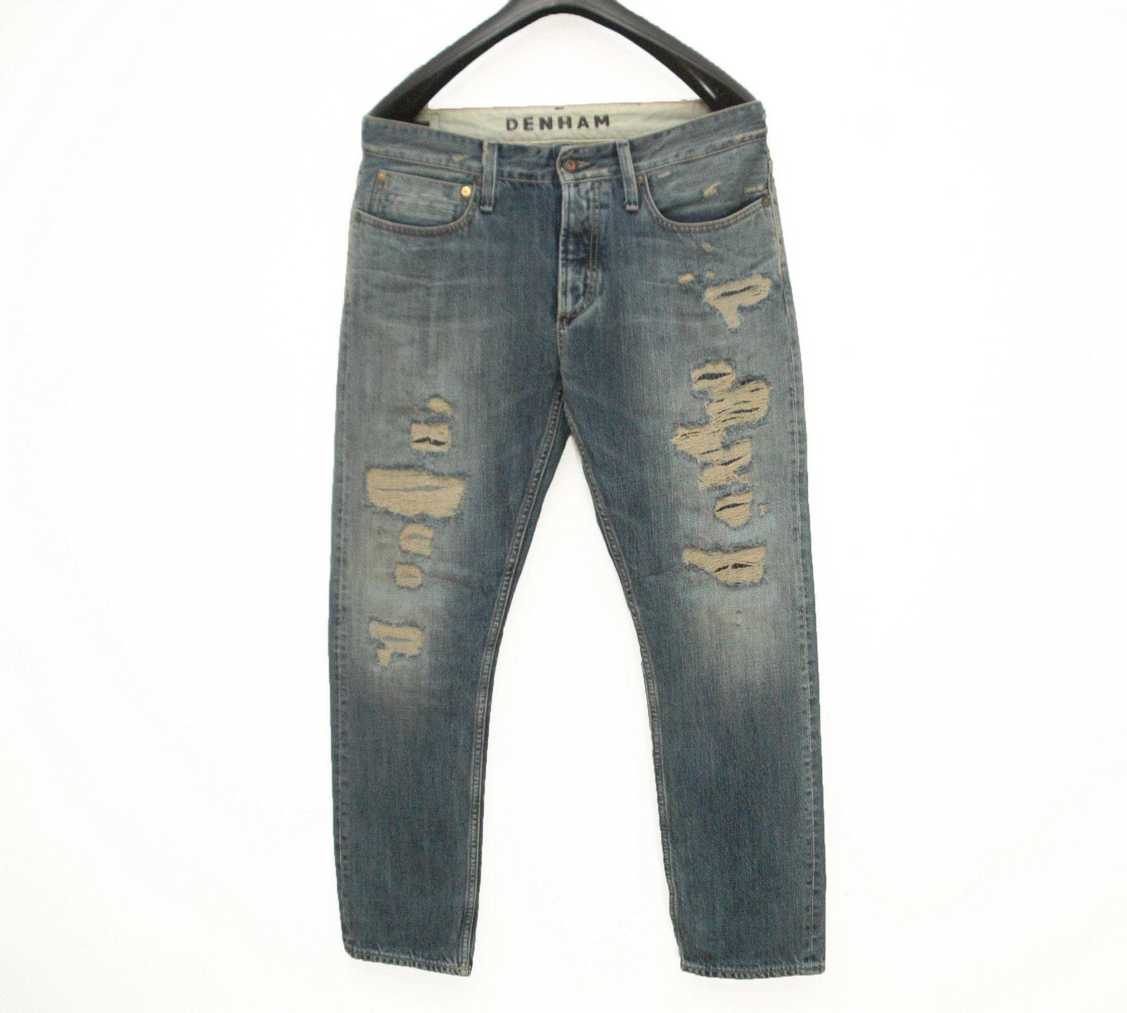 Denham × Distressed Denim Denham Razor Candiani Distressed Italian Premium  Denim | Grailed