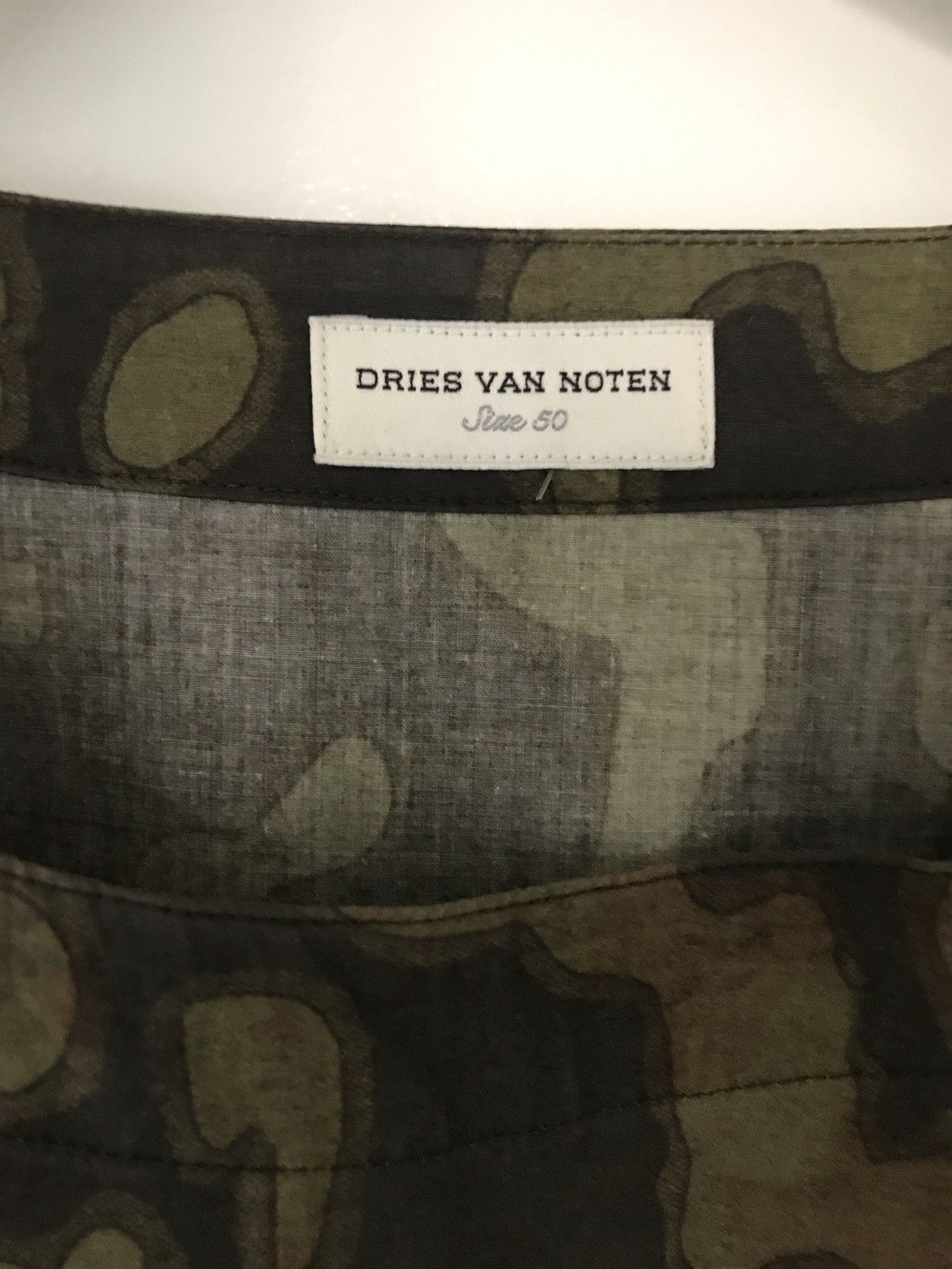 Dries Van Noten Short Sleeve Camo Top Size US M / EU 48-50 / 2 - 5 Thumbnail